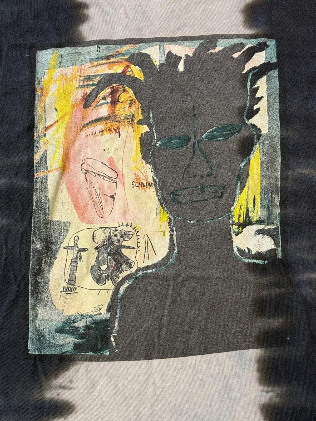 Ripple Junction Jean Michel Basquiat Portrait Tshirt Tie Dye Scapula Ivory M Size US M / EU 48-50 / 2 - 5 Thumbnail