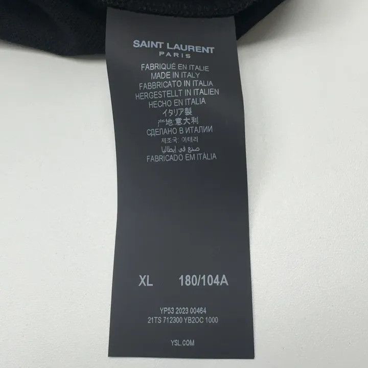 Saint Laurent Simple Black Polo Shirt-2507