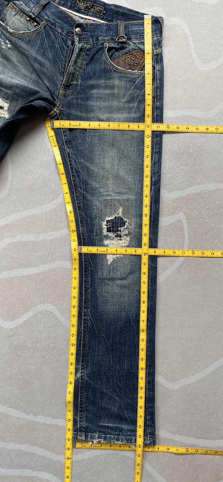 Designer Oct Flash Buckle Back Jeans (P100) Size US 31 - 23 Thumbnail