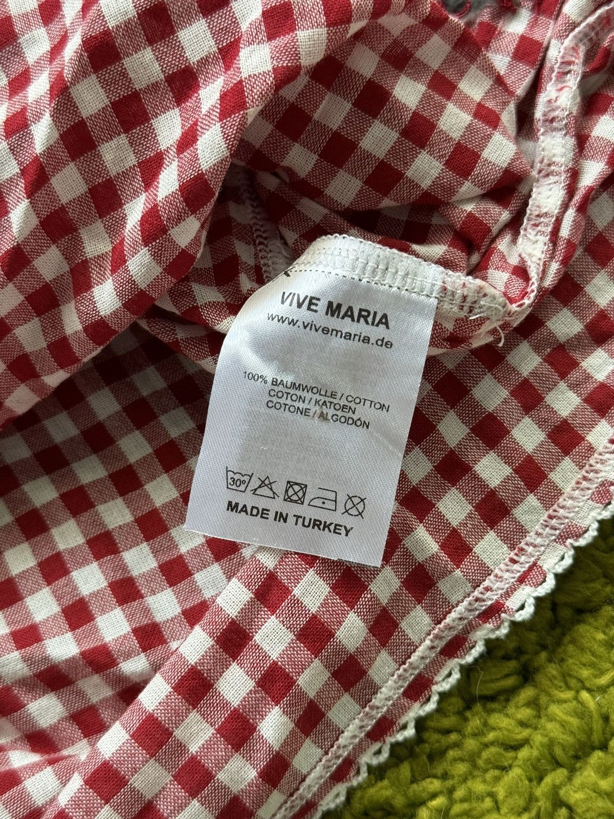 Designer + Vive Maria + avant garde checkered puff sleeve blouse Y2K Size S / US 4 / IT 40 - 6 Thumbnail