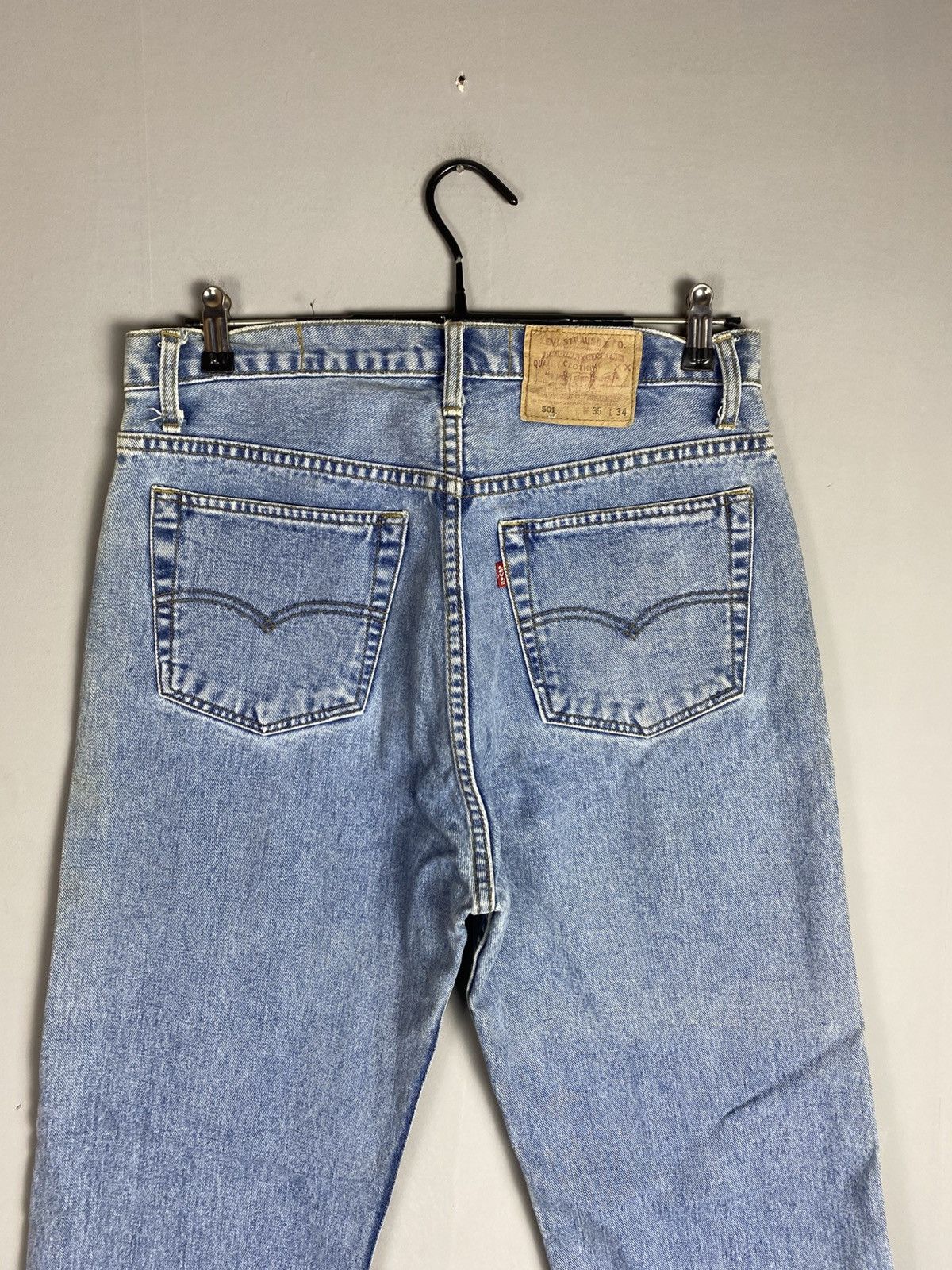 Levi's Vintage 90s Levi’s 501 jeans denim Size US 35 - 2 Thumbnail