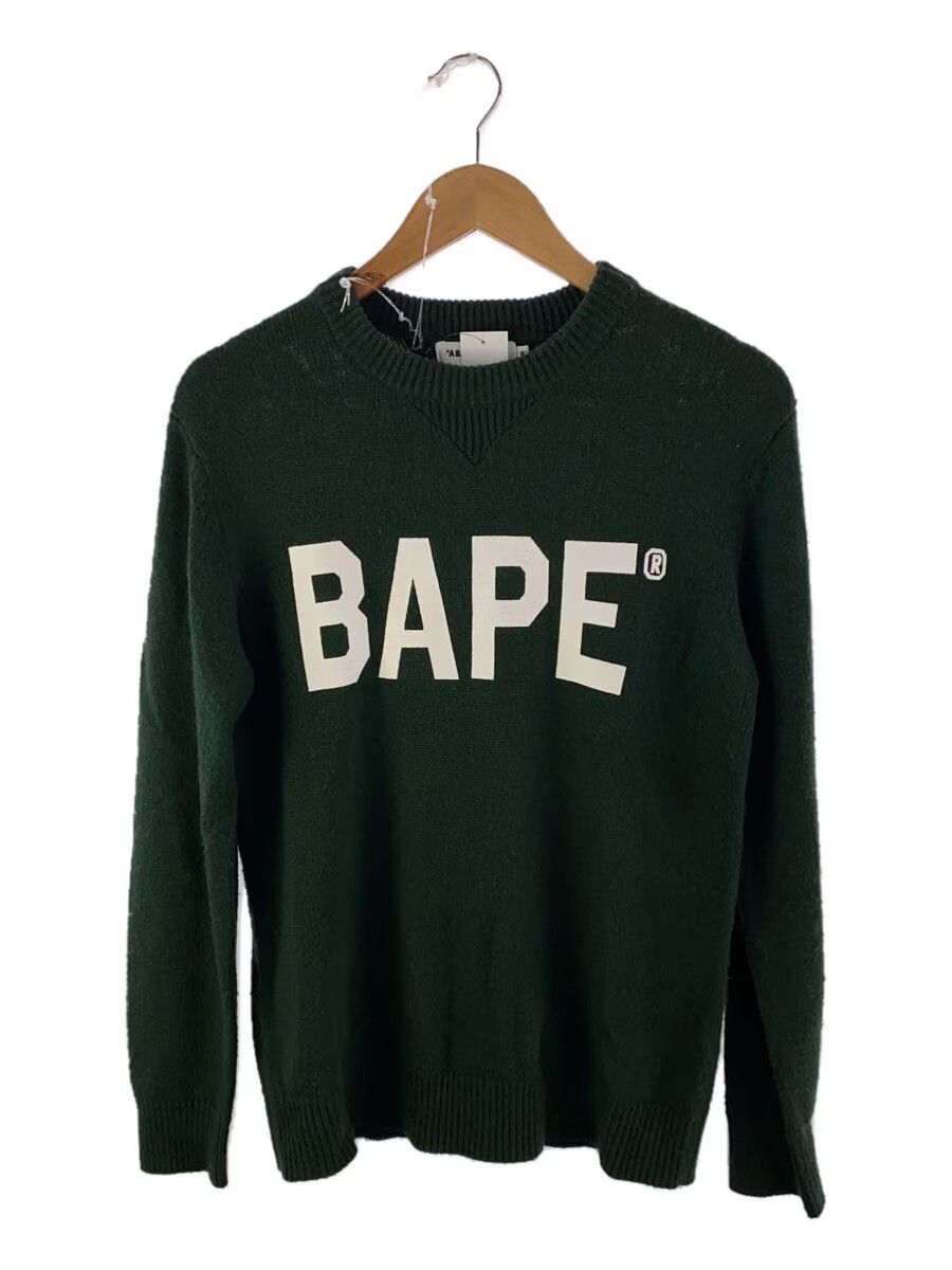 Bape A Bathing Ape Acrylic Knit Sweater Green Size US M / EU 48-50 / 2 - 1 Thumbnail