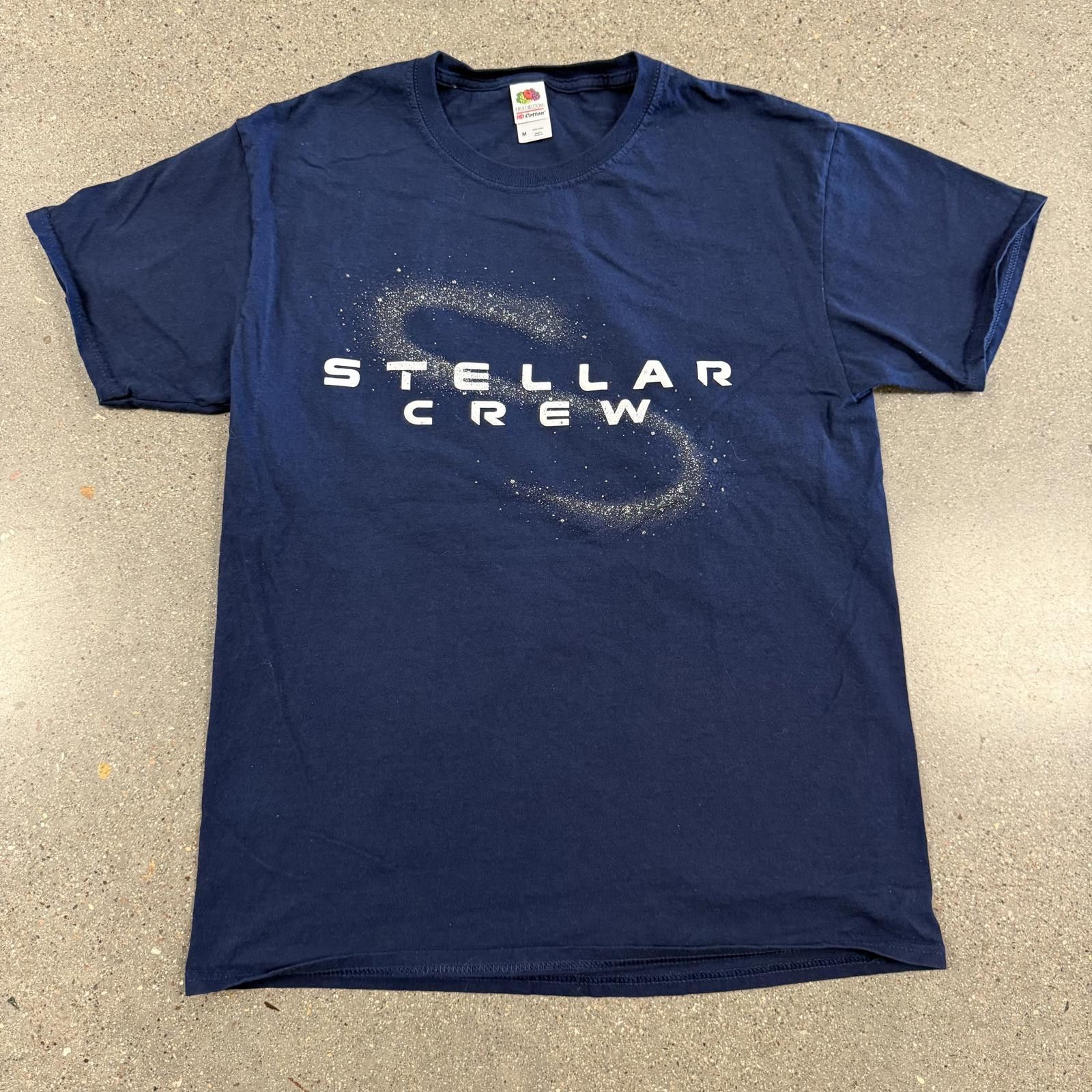 Fruit Of The Loom Stellar Crew VBS T-Shirt Navy Blue M Size US L / EU 52-54 / 3 - 1 Thumbnail