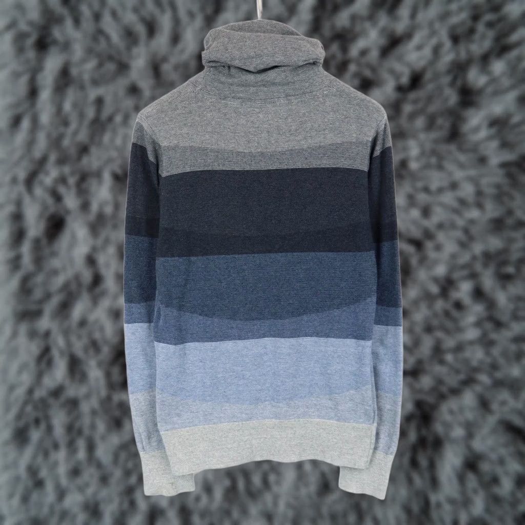 Vintage Naketano Sweatshirt Mens MEDIUM Blue Patterned Logo Hooded Pullover Drawstring Size US M / EU 48-50 / 2 - 1 Thumbnail