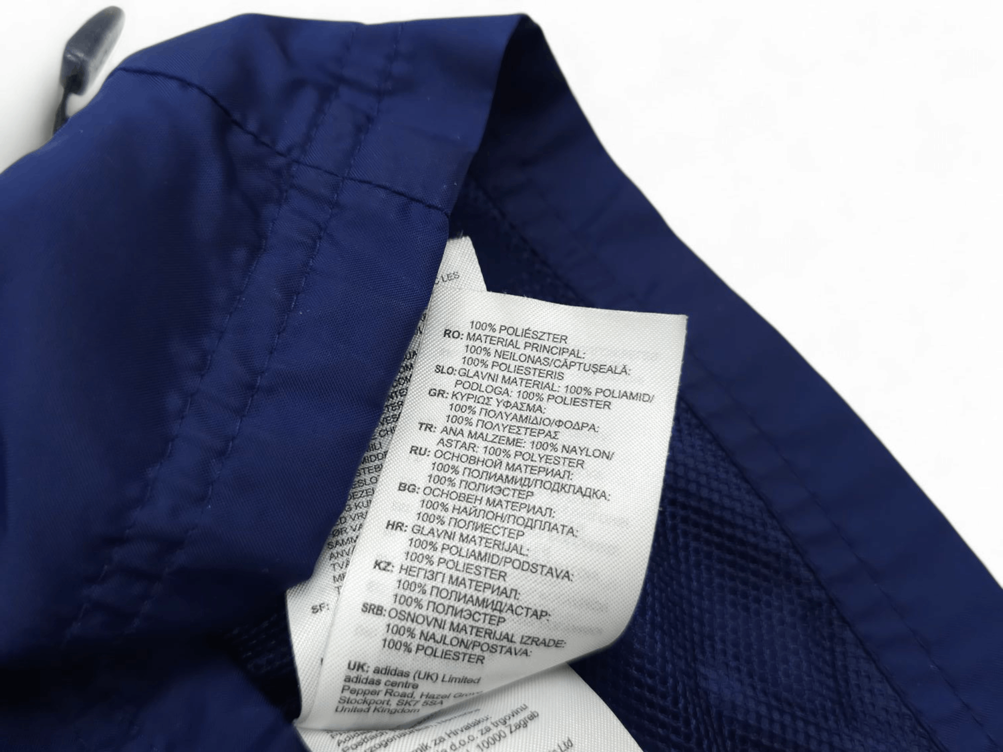 Adidas 💎 Vintage Y2K Adidas Navy Track Light Jacket Windbreaker Size US XL / EU 56 / 4 - 8 Thumbnail