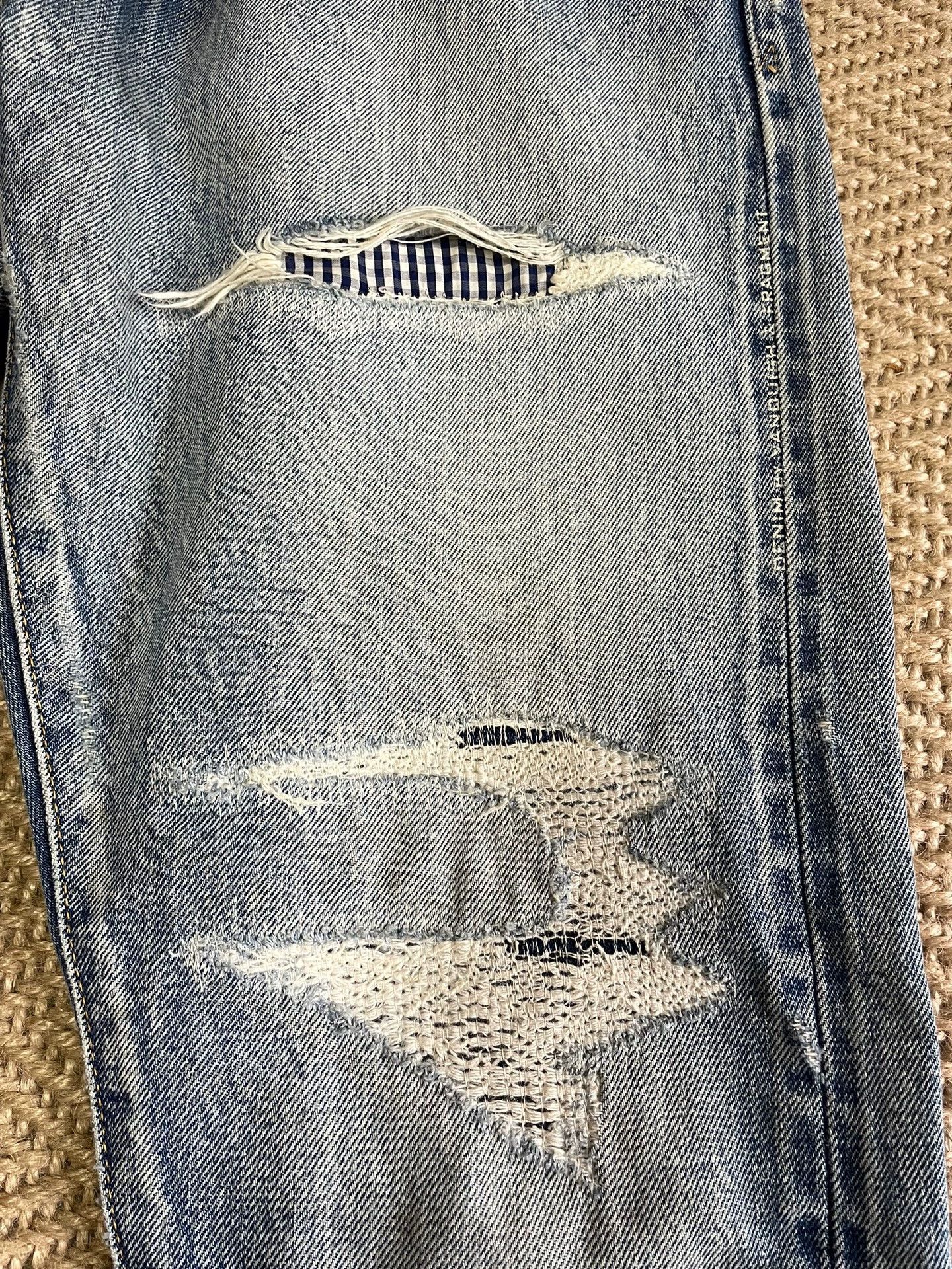 Fragment Design FRAGMENT x VANQUISH x FUJIWARA JEANS WASH KNIFE SLIM W28 Size US 28 / EU 44 - 3 Thumbnail
