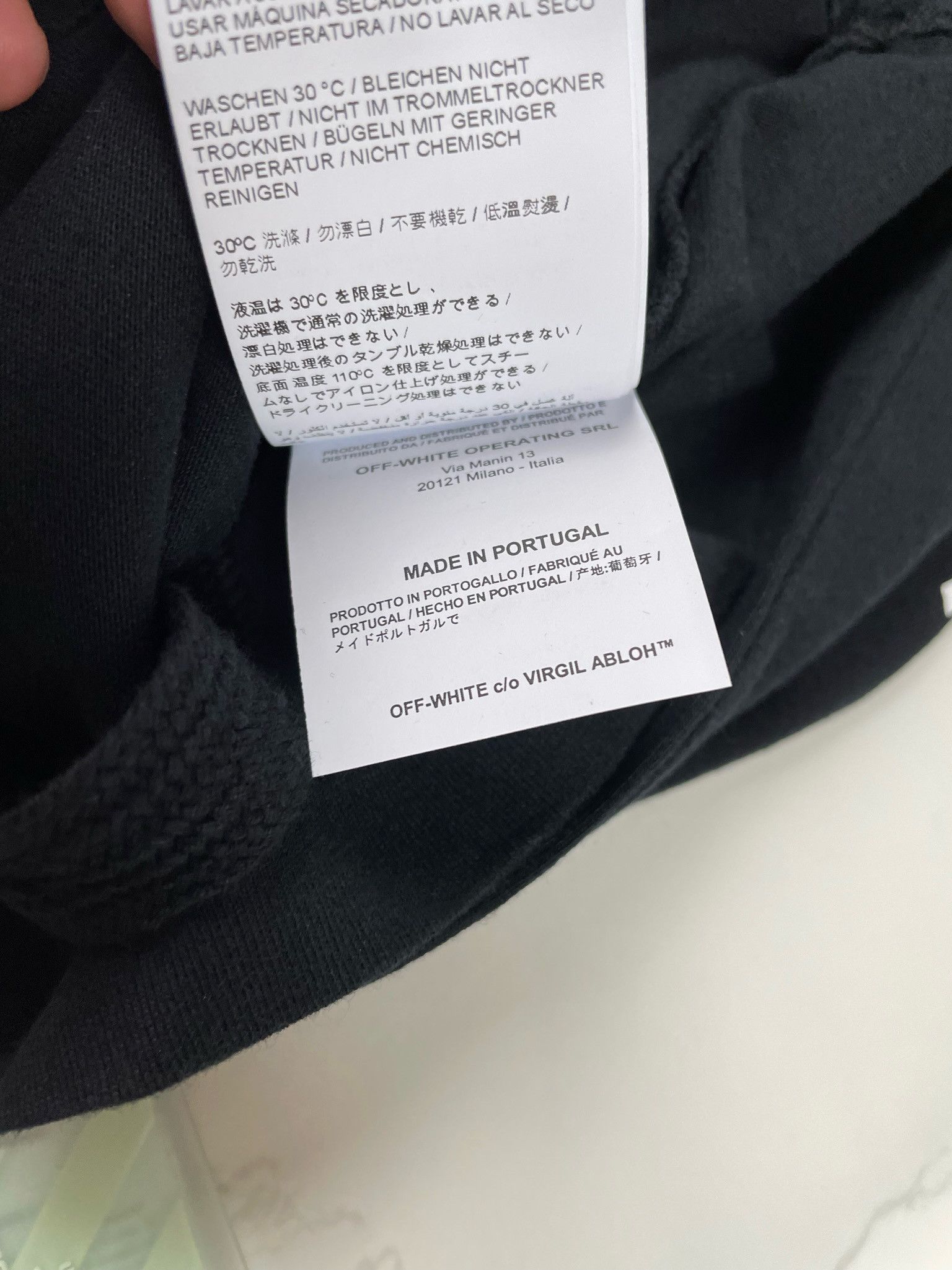 Off-White 🔥[SALE]🔥 Off-White Black Stencil Logo Slim Tee Size US XXS / EU 40 - 11 Thumbnail