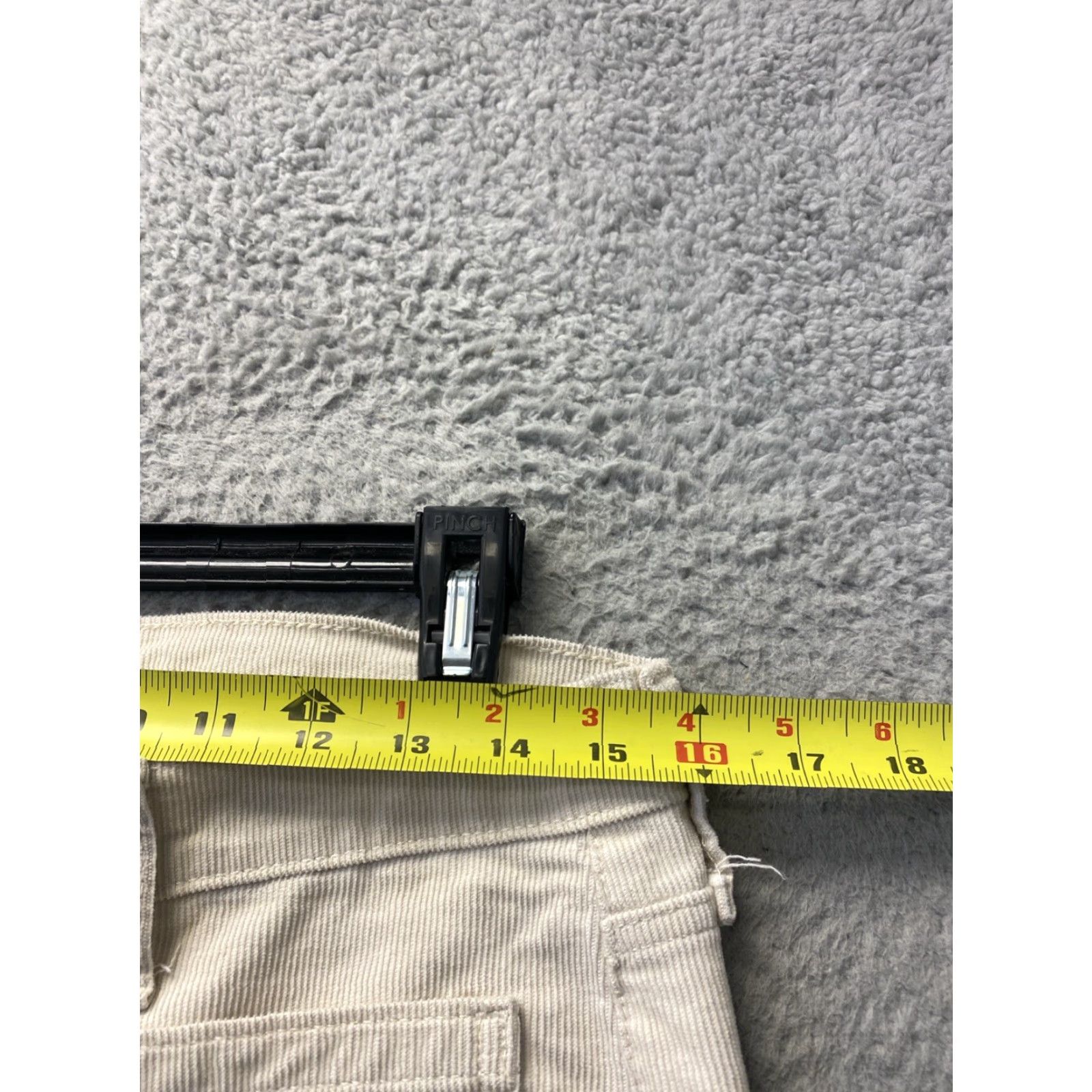 Gap Gap Corduroy Pants Women's 12/31 Ivory High Rise Wide-Leg Zip Pants Size 34" / US 12 / IT 48 - 4 Thumbnail