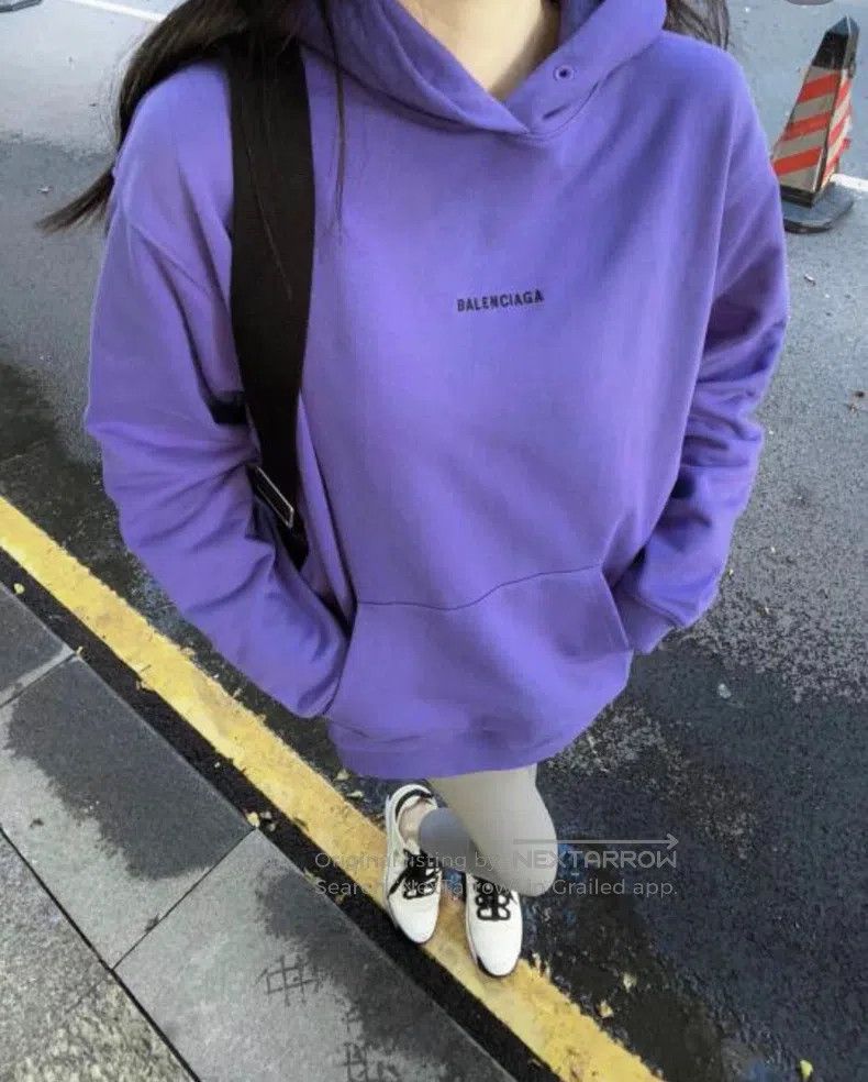 Balenciaga Balenciaga Wash and Embroidered Logo Hoodie Size US XS / EU 42 / 0 - 8 Thumbnail