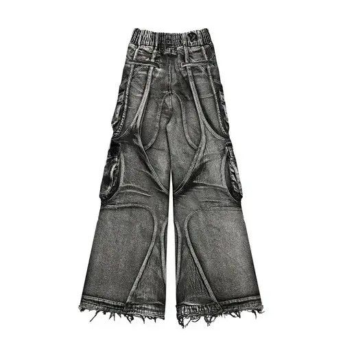 VIBE Retro Style Distressed Baggy Jeans Size US 29 - 7 Thumbnail