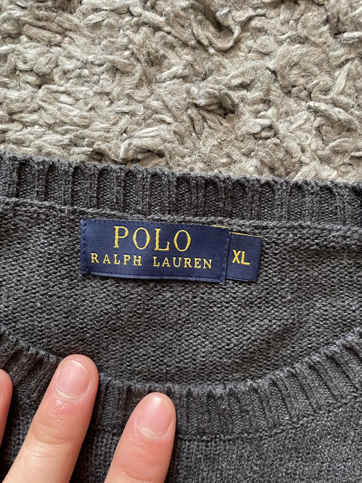 Polo Ralph Lauren × Vintage Polo Ralph Lauren Sweater Streetwear Vintage Basic Logo Rare Size US XL / EU 56 / 4 - 8 Thumbnail