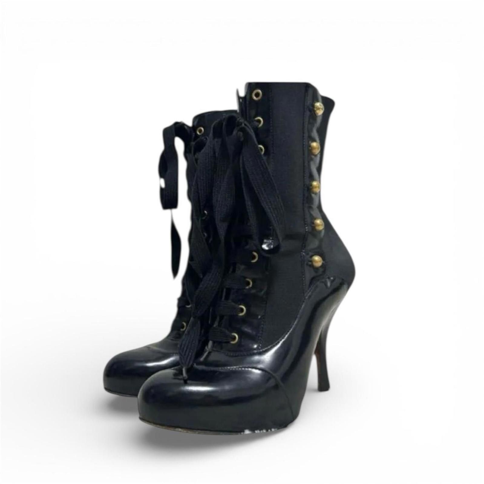 Dolce & Gabbana Dolce & Gabbana authentic victorian style mid length boots Size US 5.5 / IT 35.5 - 2 Thumbnail