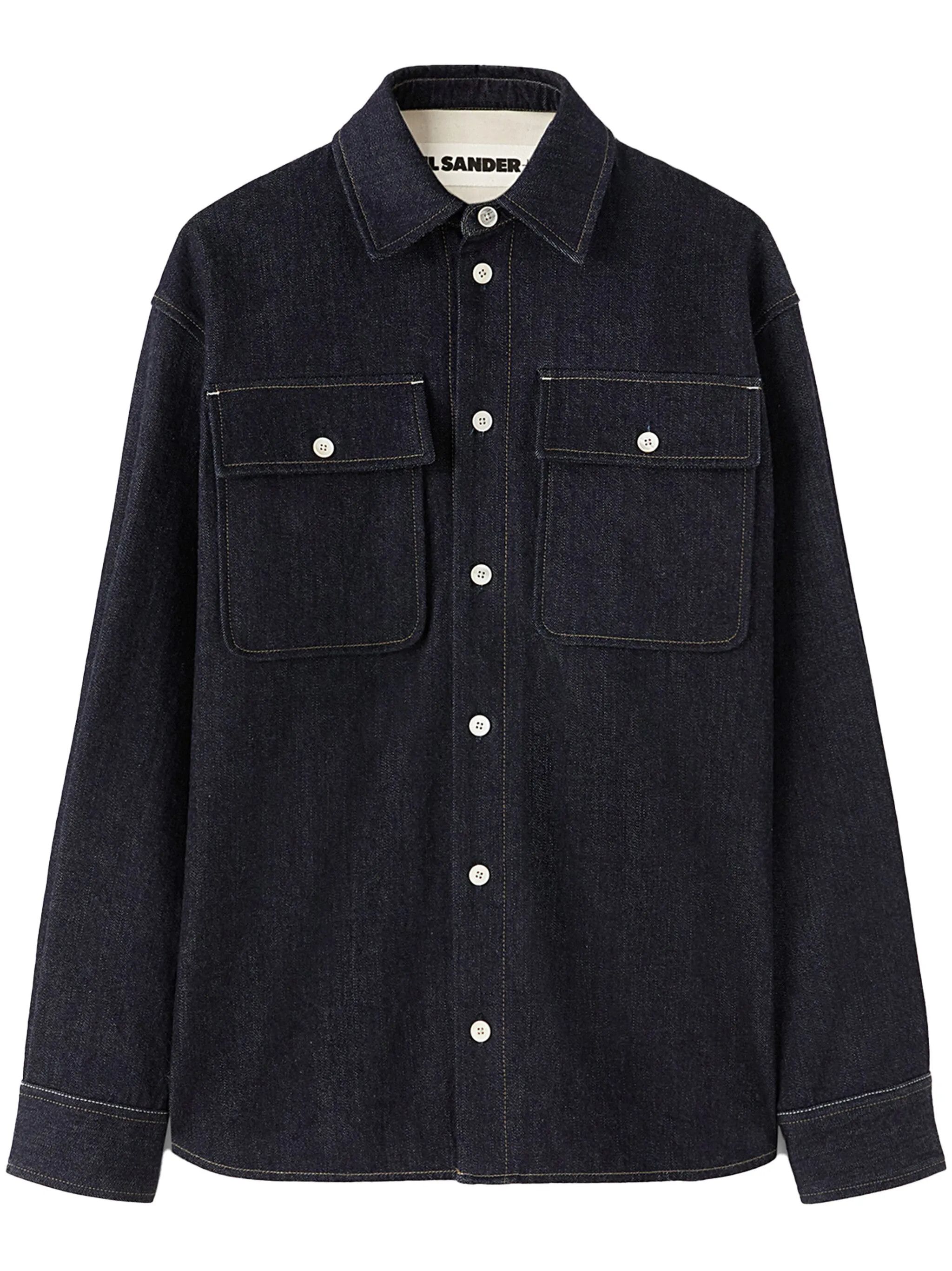 Jil Sander o1w1db11025 Denim Shirt in Blue Size US XL / EU 56 / 4 - 1 Thumbnail