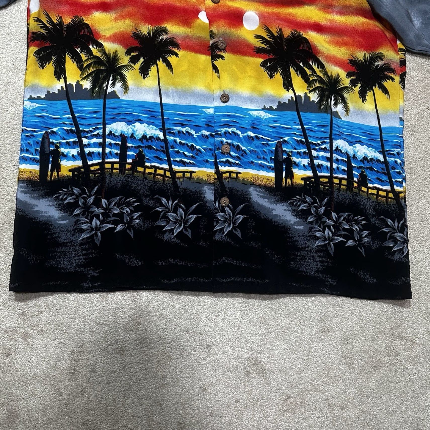 Vintage VINTAGE Kennington California Shirt Mens Large Sunset Surf Palm Trees Shirt Size US L / EU 52-54 / 3 - 4 Thumbnail