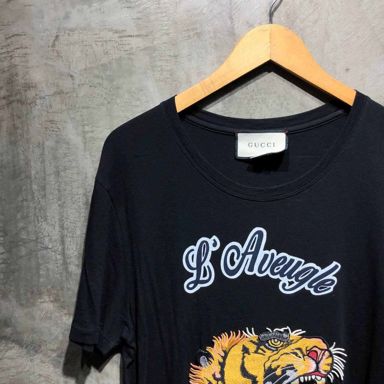 Gucci Gucci L’Aveugle Par Amour tiger embroidered tee Size US S / EU 44-46 / 1 - 4 Thumbnail