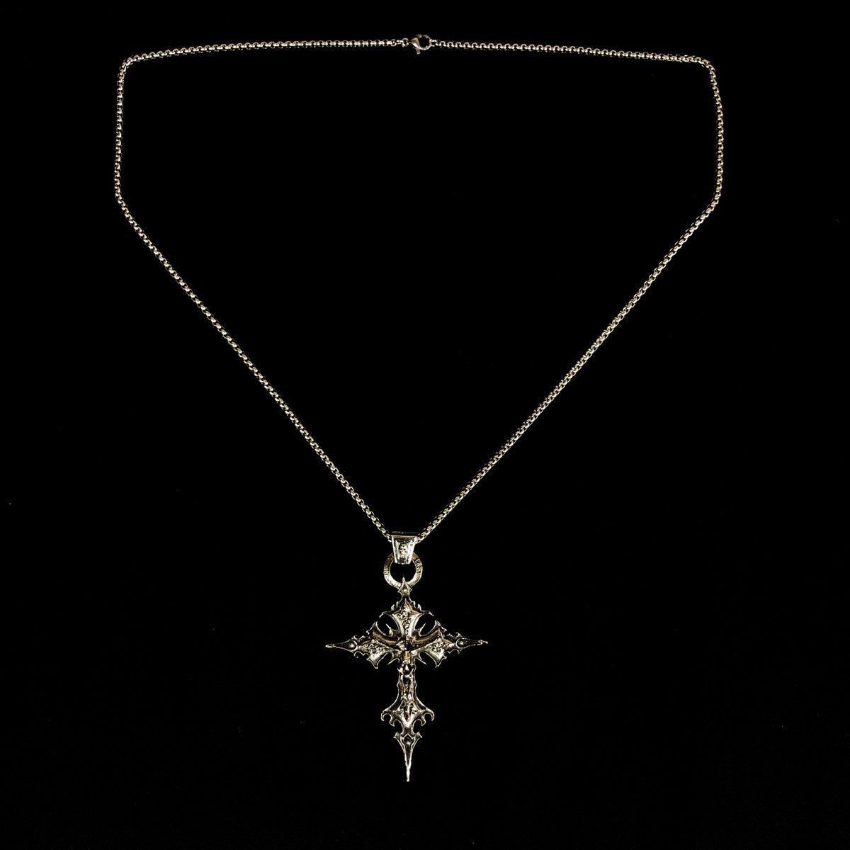 Jewelry Skeleton Cross Skull Necklace Gothic Chain Size ONE SIZE - 6 Thumbnail