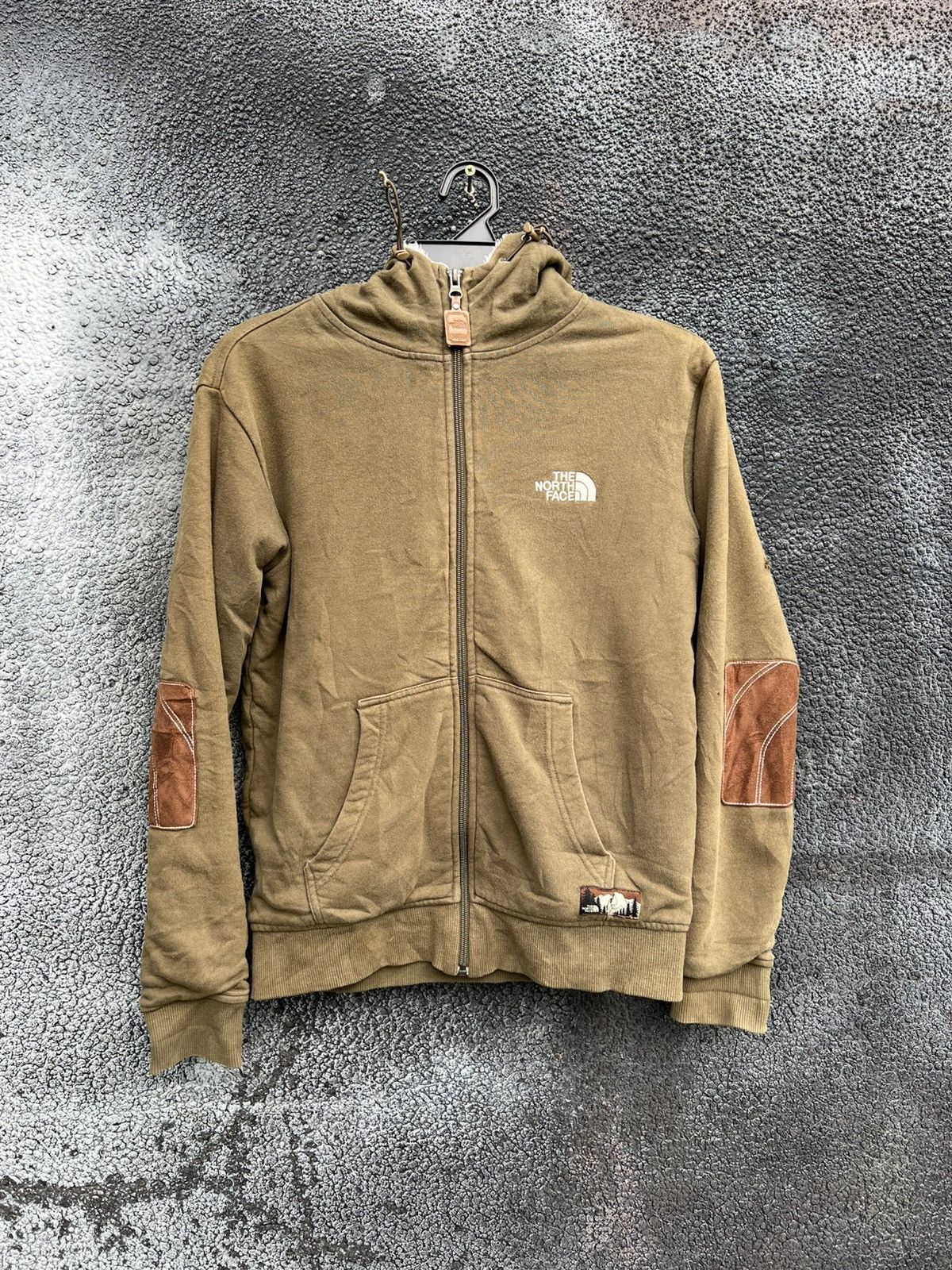 The North Face North Face Brown Beige Front Zip Fleece Lining Sweat Hoodie Size US XS / EU 42 / 0 - 1 Thumbnail