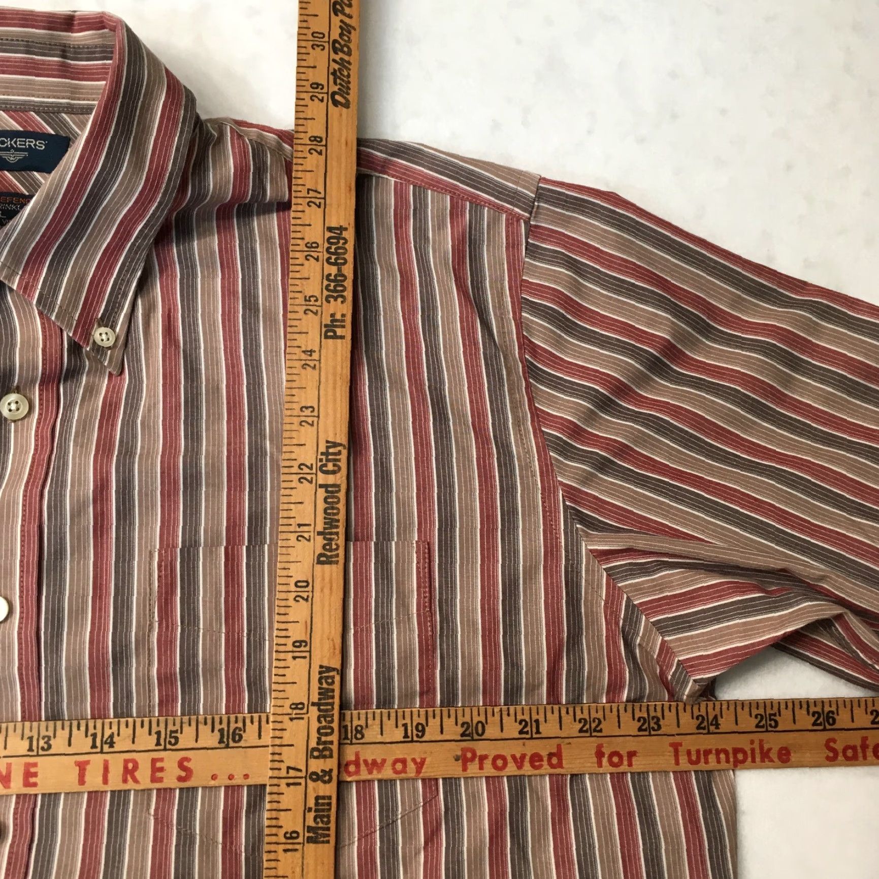 Dockers DOCKERS Shirt Men's Large Classic Plaid Button-Up STAIN DEFENDER NO WRINKLES Multicolor 100% Cotton Polyester Collection Button Down 90s style Size US L / EU 52-54 / 3 - 4 Thumbnail