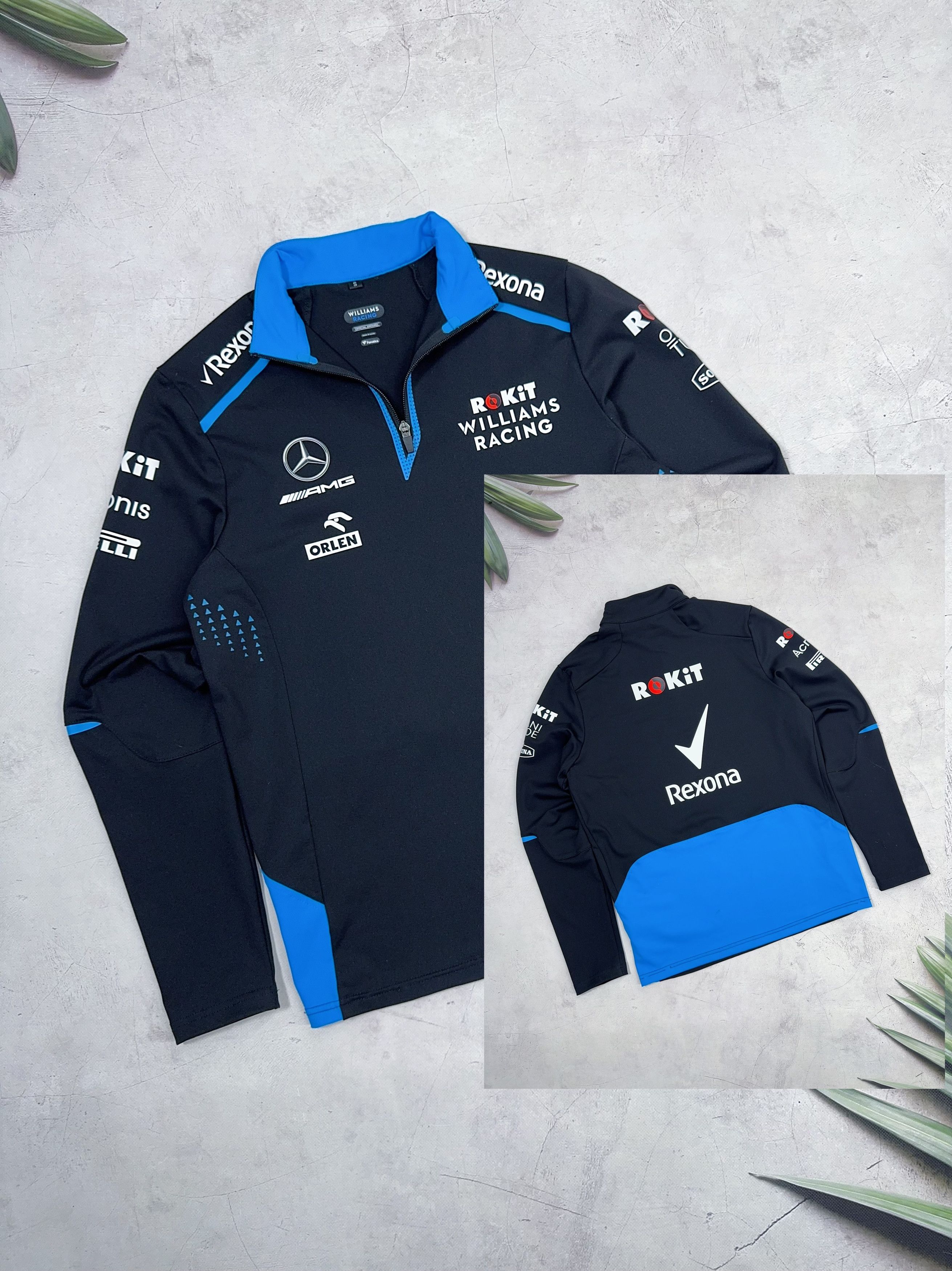 Formula 1 Williams Racing Rokit 1/4 zip Sweatshirt F1 2019 Rexona Size US S / EU 44-46 / 1 - 1 Thumbnail