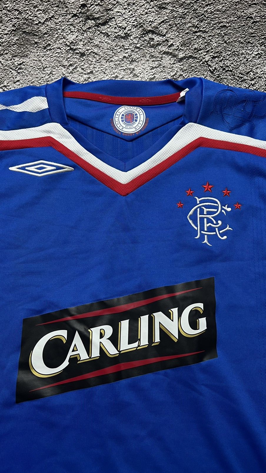 Umbro 2007-2008 Glasgow Rangers carling umbro vintage jersey Size US L / EU 52-54 / 3 - 3 Thumbnail