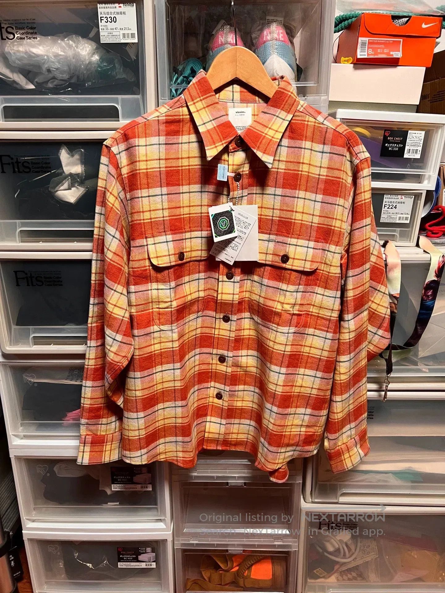 Visvim Visvim Red/Yellow Plaid Shirt. Size US S / EU 44-46 / 1 - 1 Thumbnail