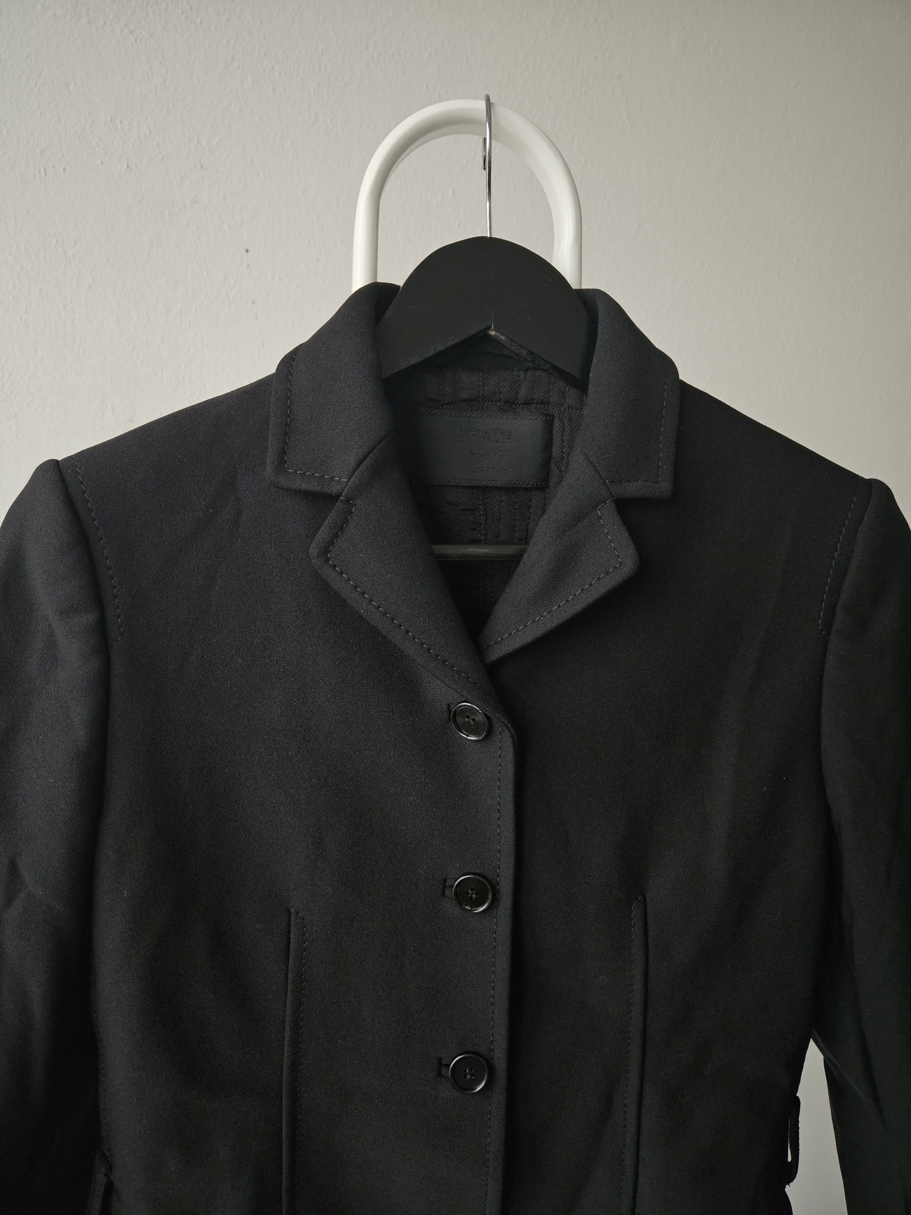 Prada Archive 90s prada nylon blazer jacket with padded shoulders Size S / US 4 / IT 40 - 7 Thumbnail