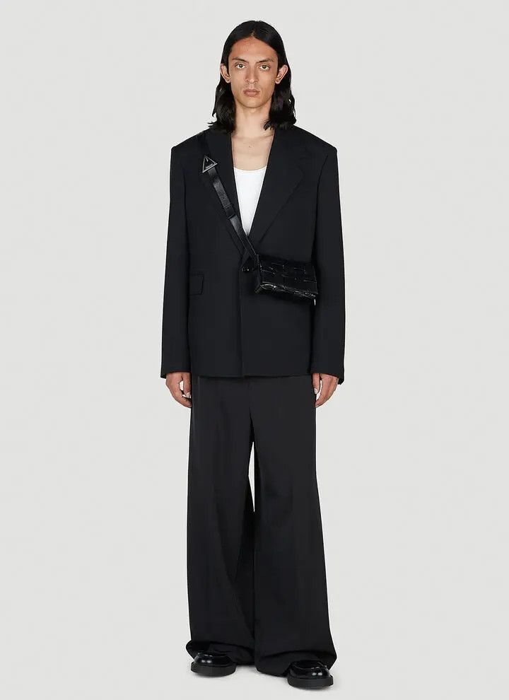 Bottega Veneta o1bcso1str0225 Light Wool Jacket in Black Size US S / EU 44-46 / 1 - 2 Thumbnail