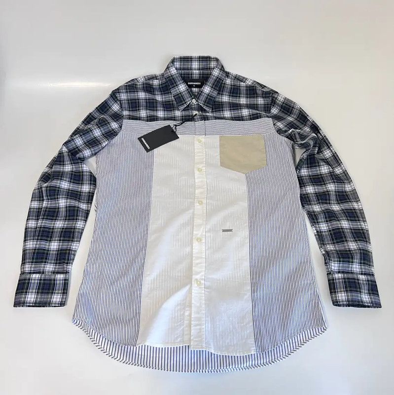Dsquared2 DSQUARED2 Multicolored Long Sleeve Cotton Shirt 0089 Size US S / EU 44-46 / 1 - 1 Thumbnail