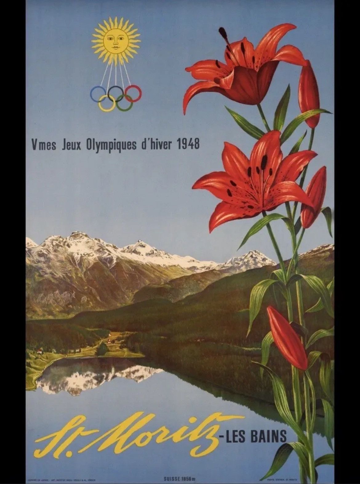 Adidas × Vintage VINTAGE 1948 ADIDAS OLYMPIC GAMES SAINT-MORITZ SWEATSHIRT Size US M / EU 48-50 / 2 - 10 Thumbnail