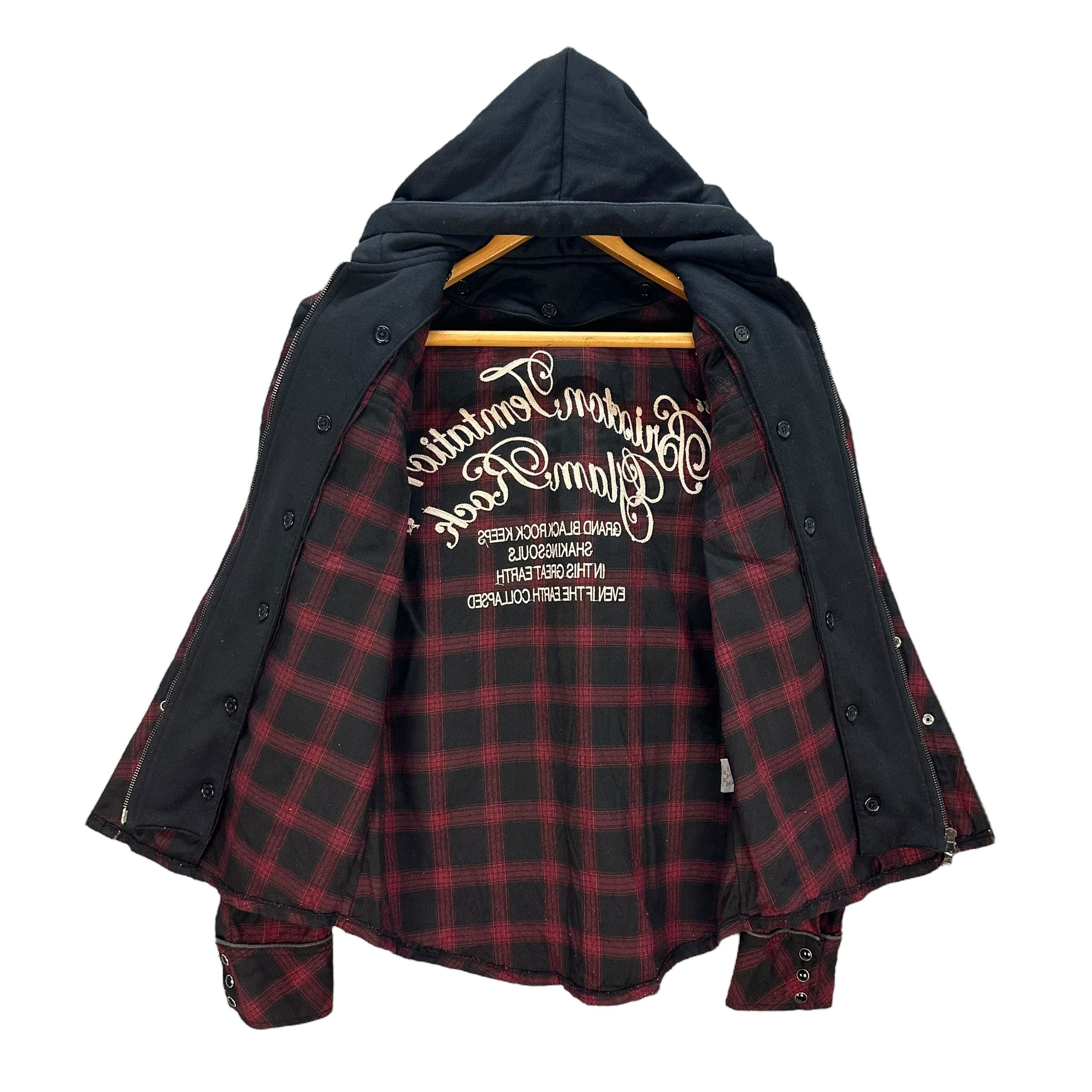 Japanese Brand LUV MAISON TARTAN DOUBLE LAYER HOODIE JACKET #8911-038 Size US M / EU 48-50 / 2 - 9 Thumbnail