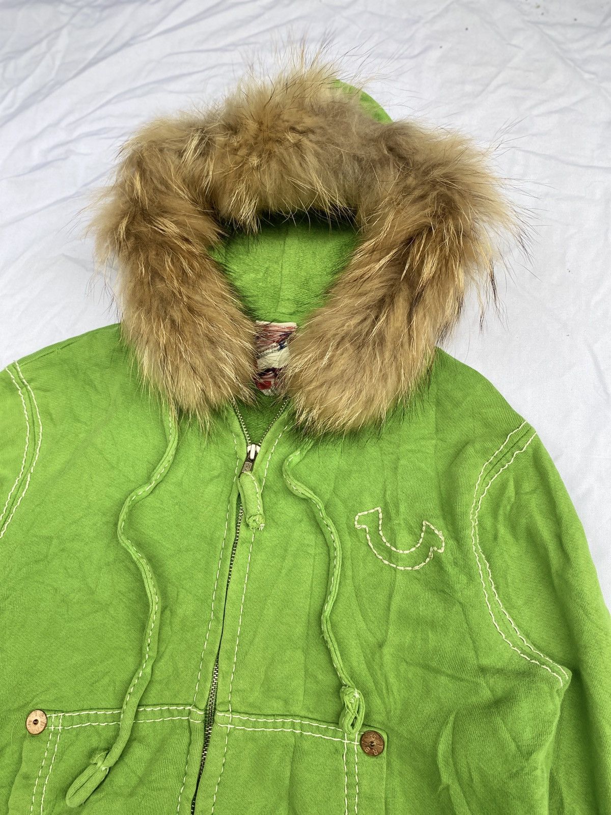 If Six Was Nine True Religion Fur Hoodie Size US S / EU 44-46 / 1 - 1 Thumbnail