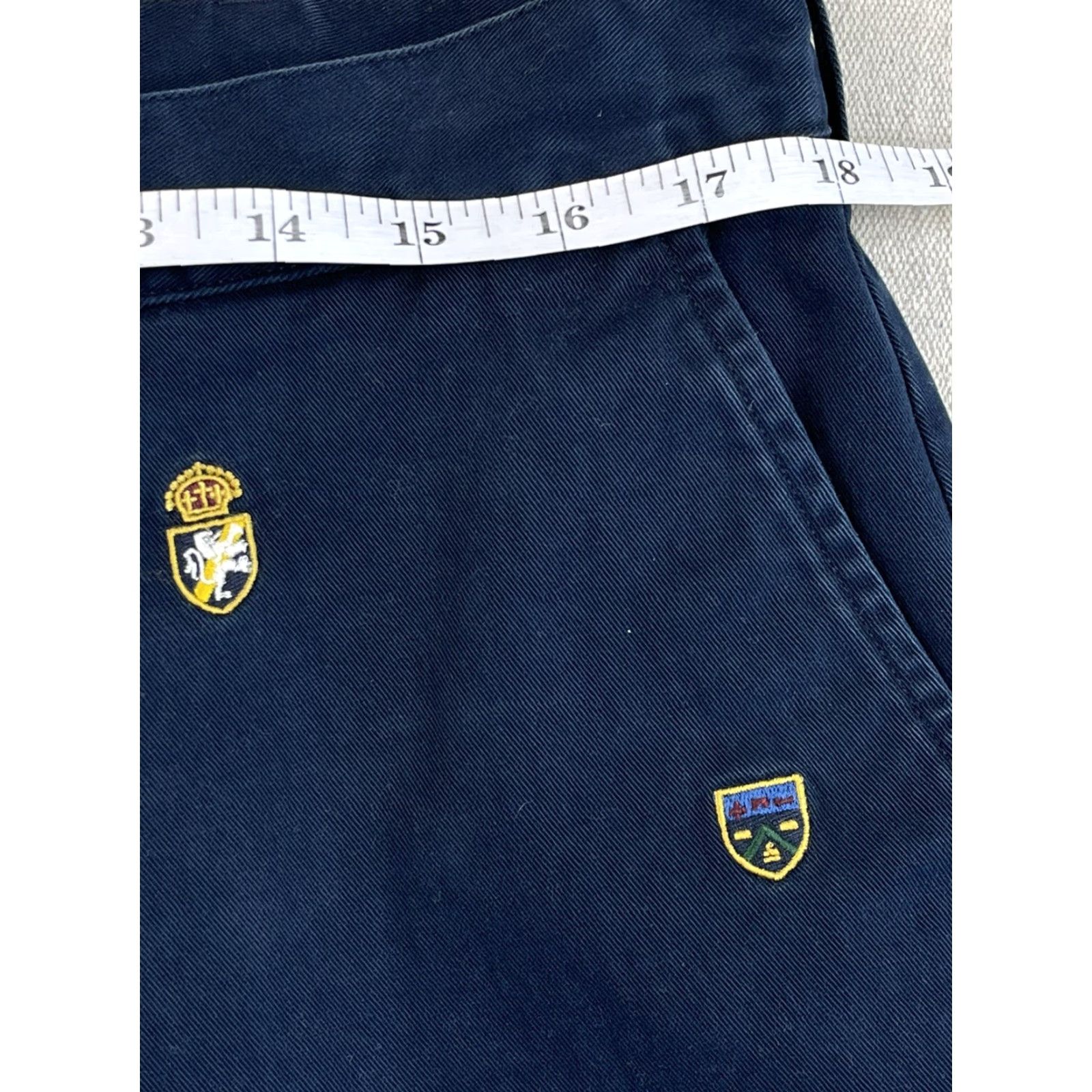 Polo Ralph Lauren Polo Ralph Lauren Mens Embroidered Lion Crest Logo Golf Shorts Navy Blue Sz 35 Size US S / EU 44-46 / 1 - 6 Thumbnail