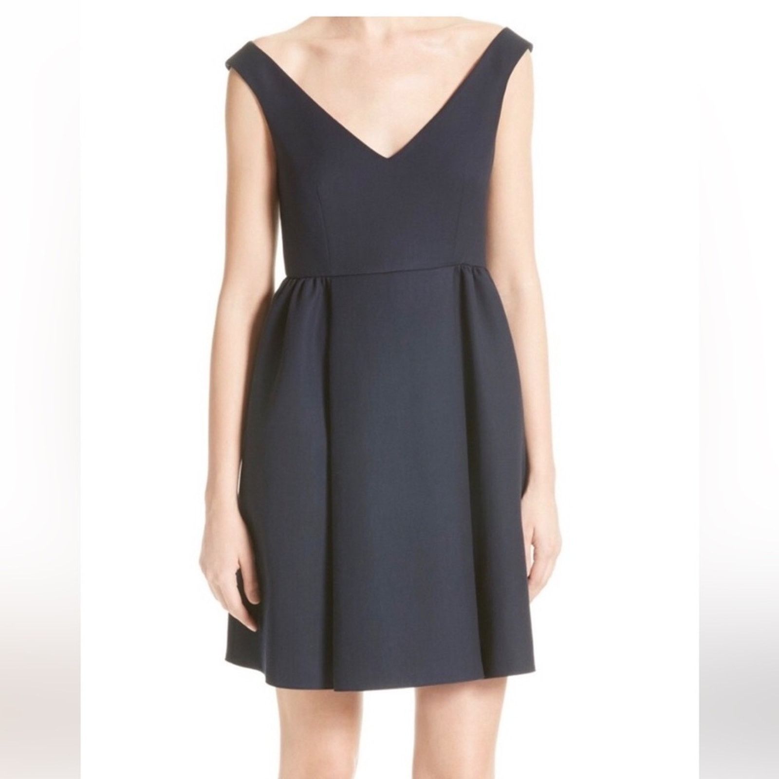 RED Valentino RED Valentino Navy Pockets Cotton Viscose Dress NWT 12 Size XL / US 12-14 / IT 48-50 - 1 Thumbnail