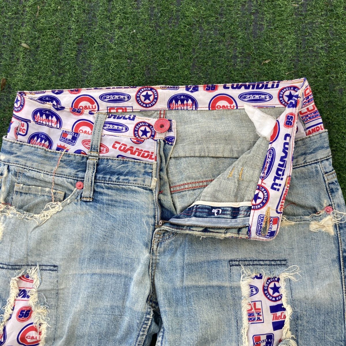 Hysteric Glamour CO & LU DISTRESSED JEANS Size US 35 - 8 Thumbnail
