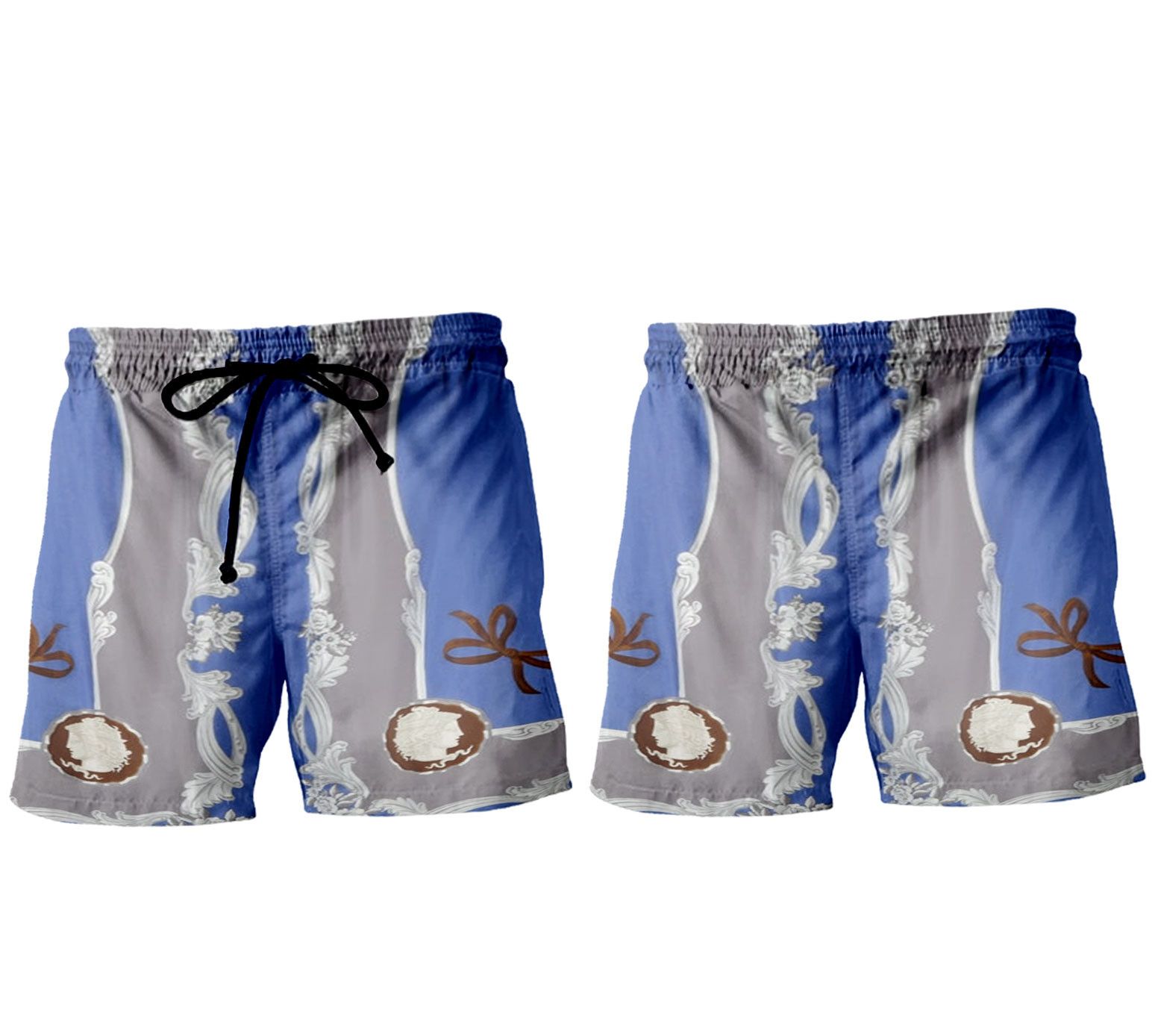 Designer Cameo Shorts – Men's Beachwear Staple Size US 31 - 3 Thumbnail
