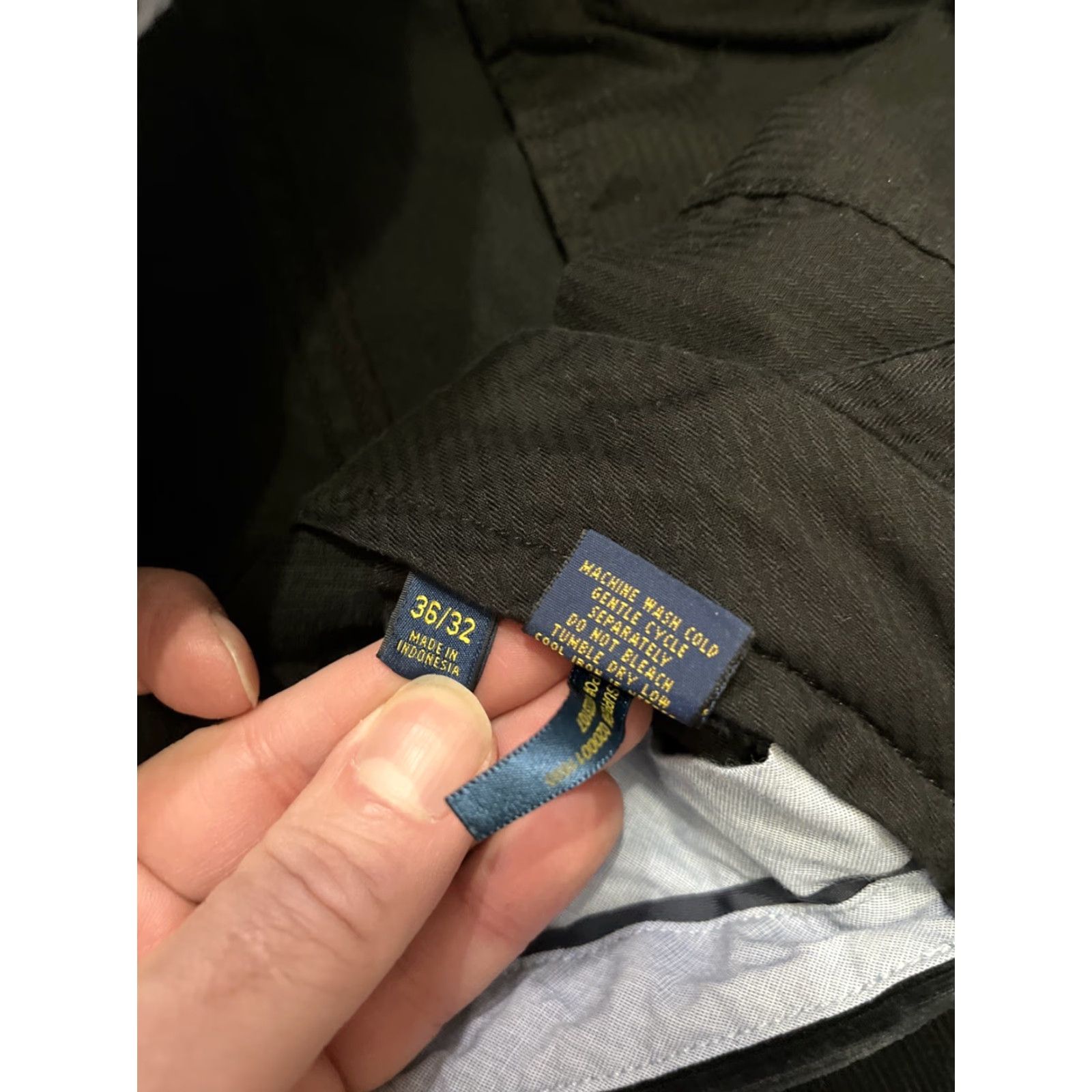 Polo Ralph Lauren Polo Ralph Lauren Pants Mens Blue Corduroy Flat Front 36x32 Regular Straight 90s Grunge Style Size US M / EU 48-50 / 2 - 4 Thumbnail