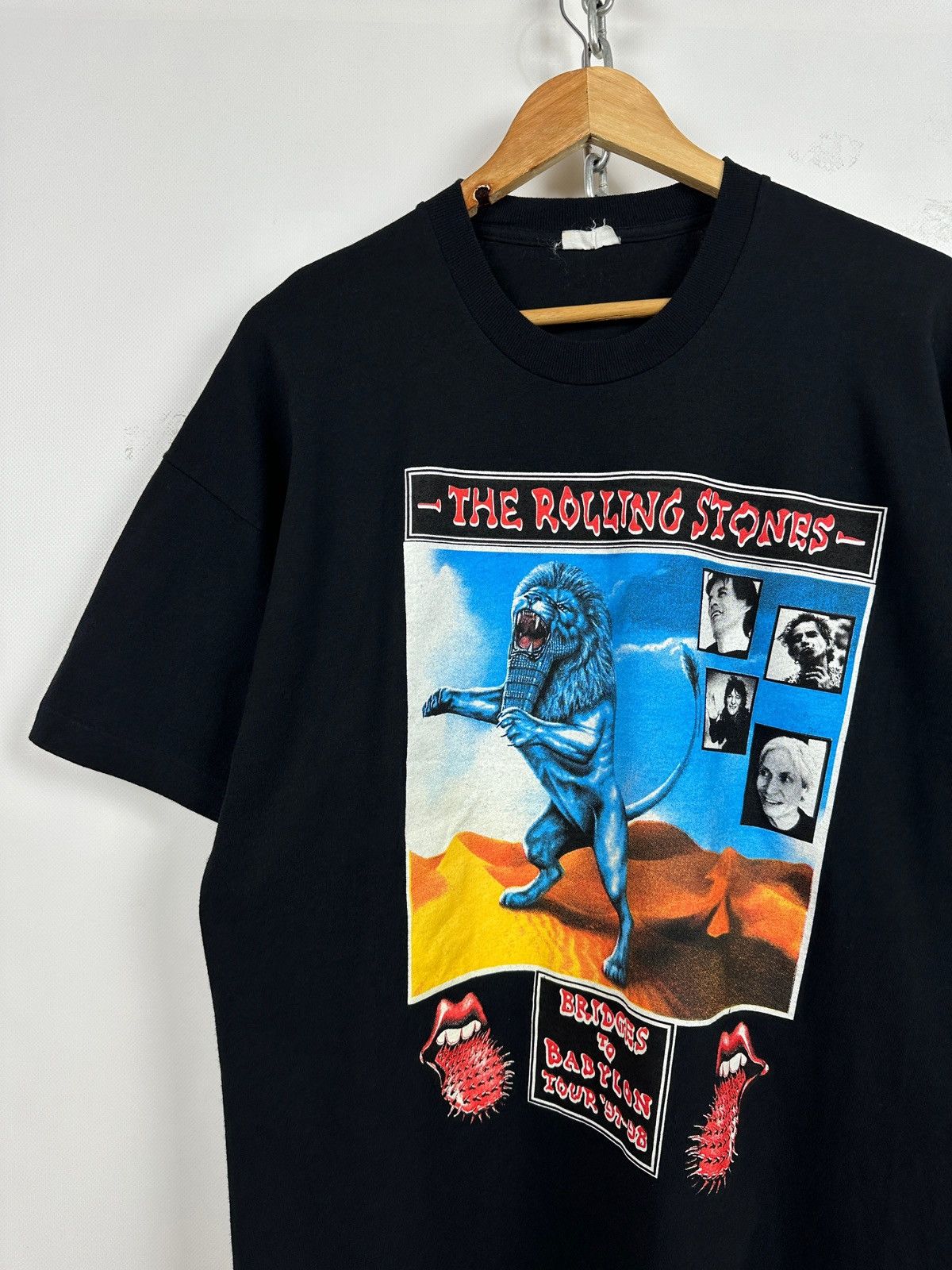 Band Tees 1997/98 Vintage The Rolling Stones Bridges To Babylon Shirt Size US XL / EU 56 / 4 - 5 Thumbnail