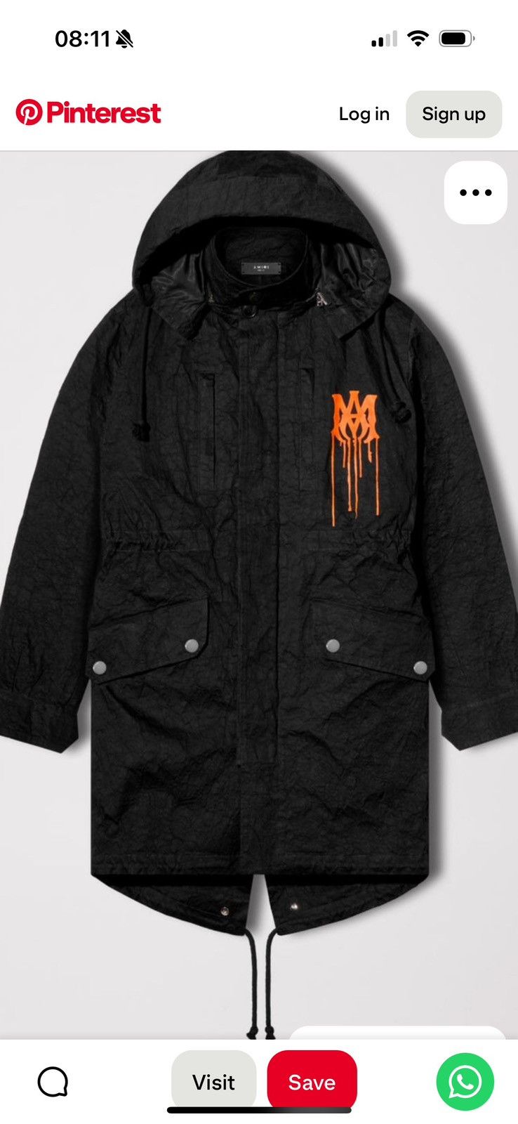 Amiri AMIRI men parka overcoat jacket SEE sizes in photos BY TAPE Size US S / EU 44-46 / 1 - 24 Thumbnail