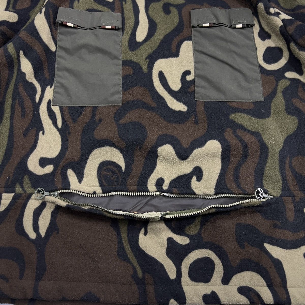 Maharishi Vintage Maharishi Half Zipper Fleece Camouflage Size US M / EU 48-50 / 2 - 10 Thumbnail