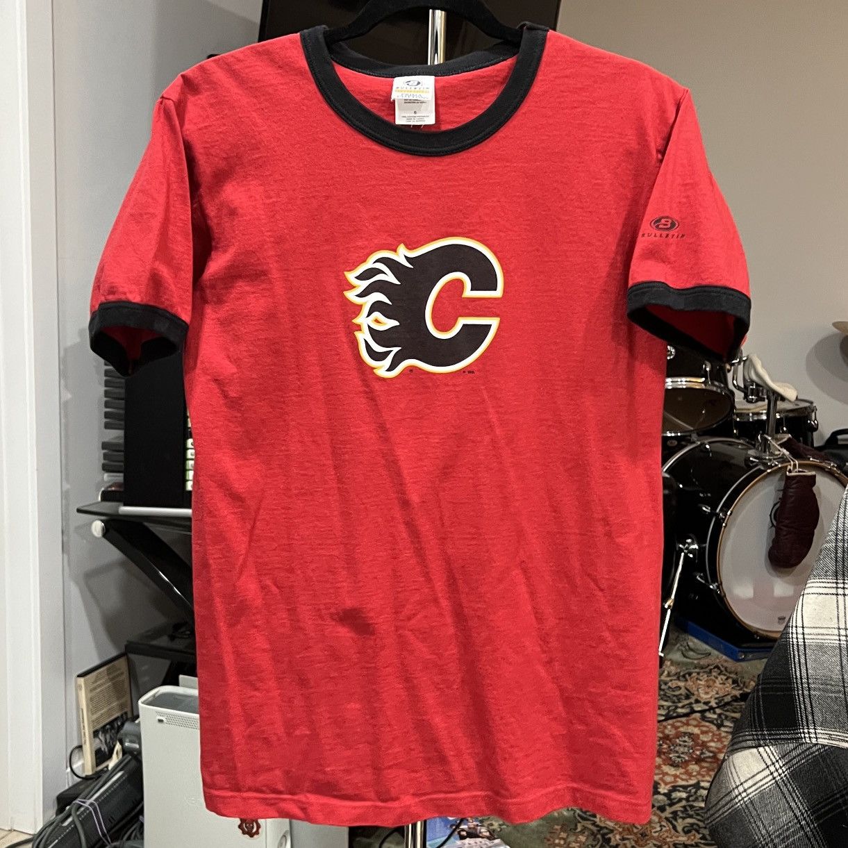 NHL y2k bulletin calgary flames ringer Size US S / EU 44-46 / 1 - 1 Thumbnail