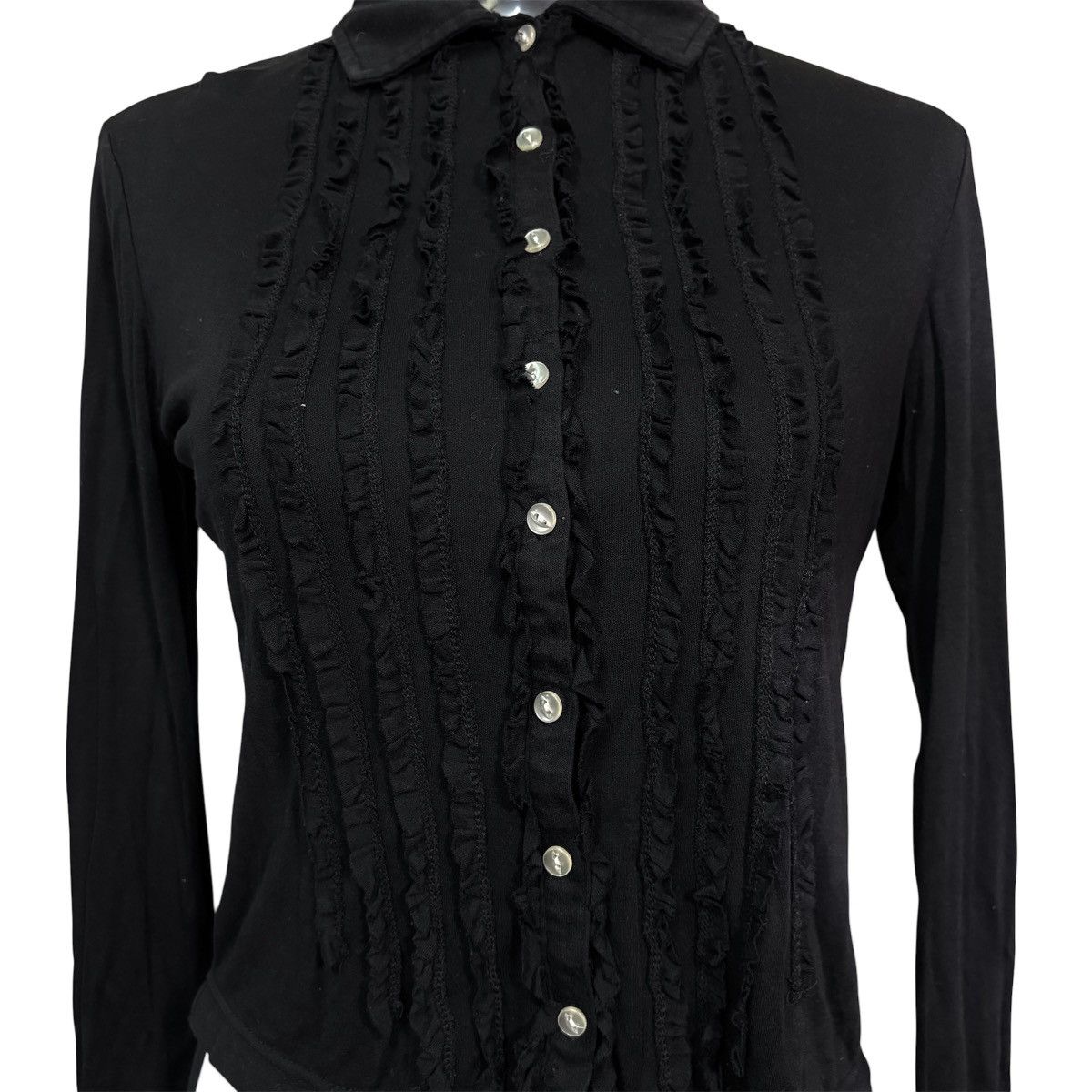 Junko Shimada Junko Shimada ruffled button up shirt gothic dark romantic Size XS / US 0-2 / IT 36-38 - 4 Thumbnail