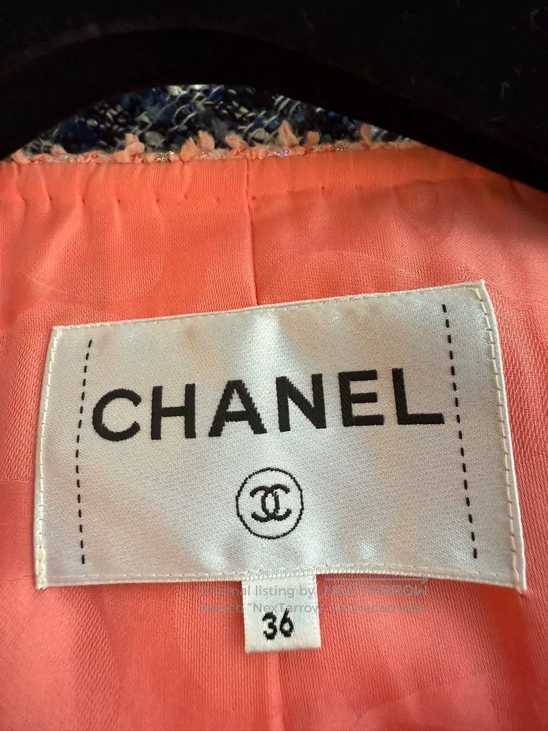Chanel Chanel 20p orange suit jacket with skirt Size XS / US 0-2 / IT 36-38 - 3 Thumbnail