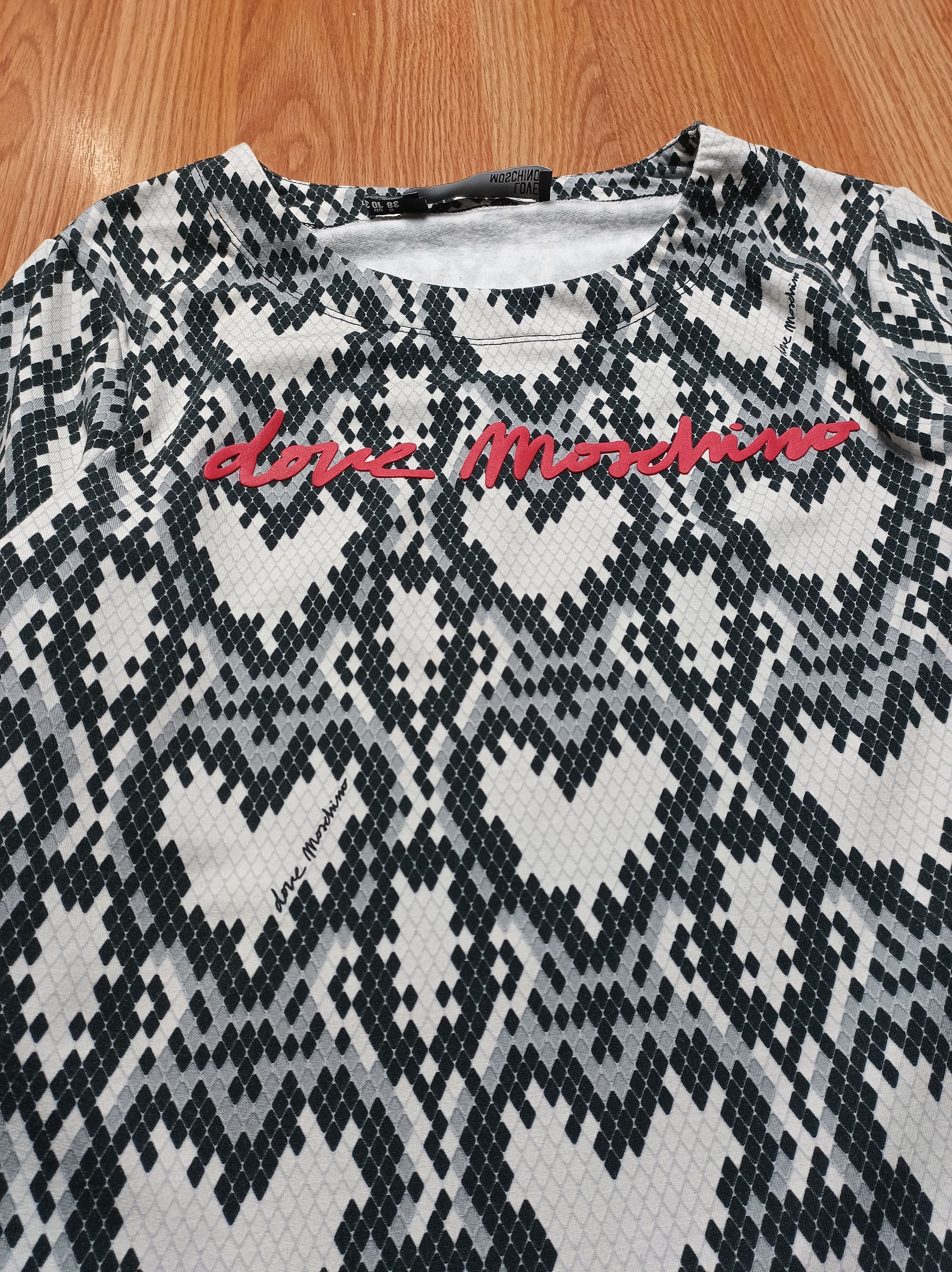 Love Moschino × Moschino Love Moschino Multi Heart Print Cotton Dress US6 IT42 Size M / US 6-8 / IT 42-44 - 11 Thumbnail