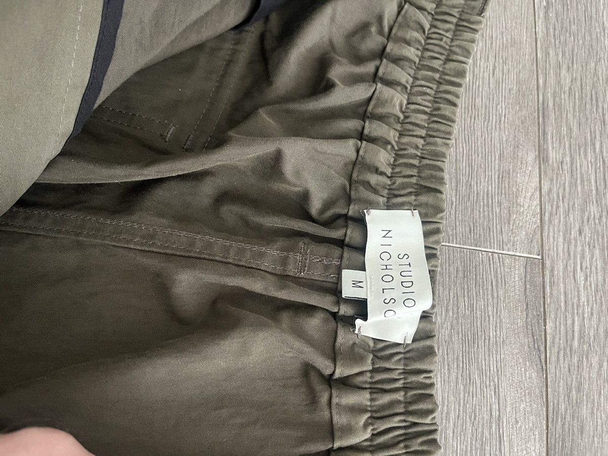 Premium Cotton Pants Army Green Cargo Pocket, Men's (Size 32) — image 6 of 6