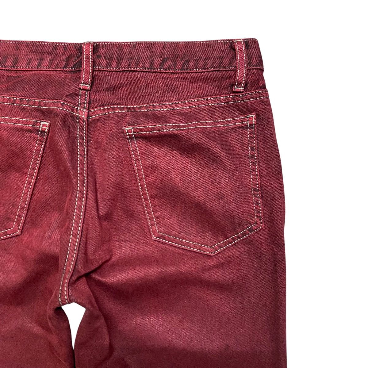 Lounge Lizard Lounge Lizard Red Blood Denim Jeans Size US 30 / EU 46 - 12 Thumbnail