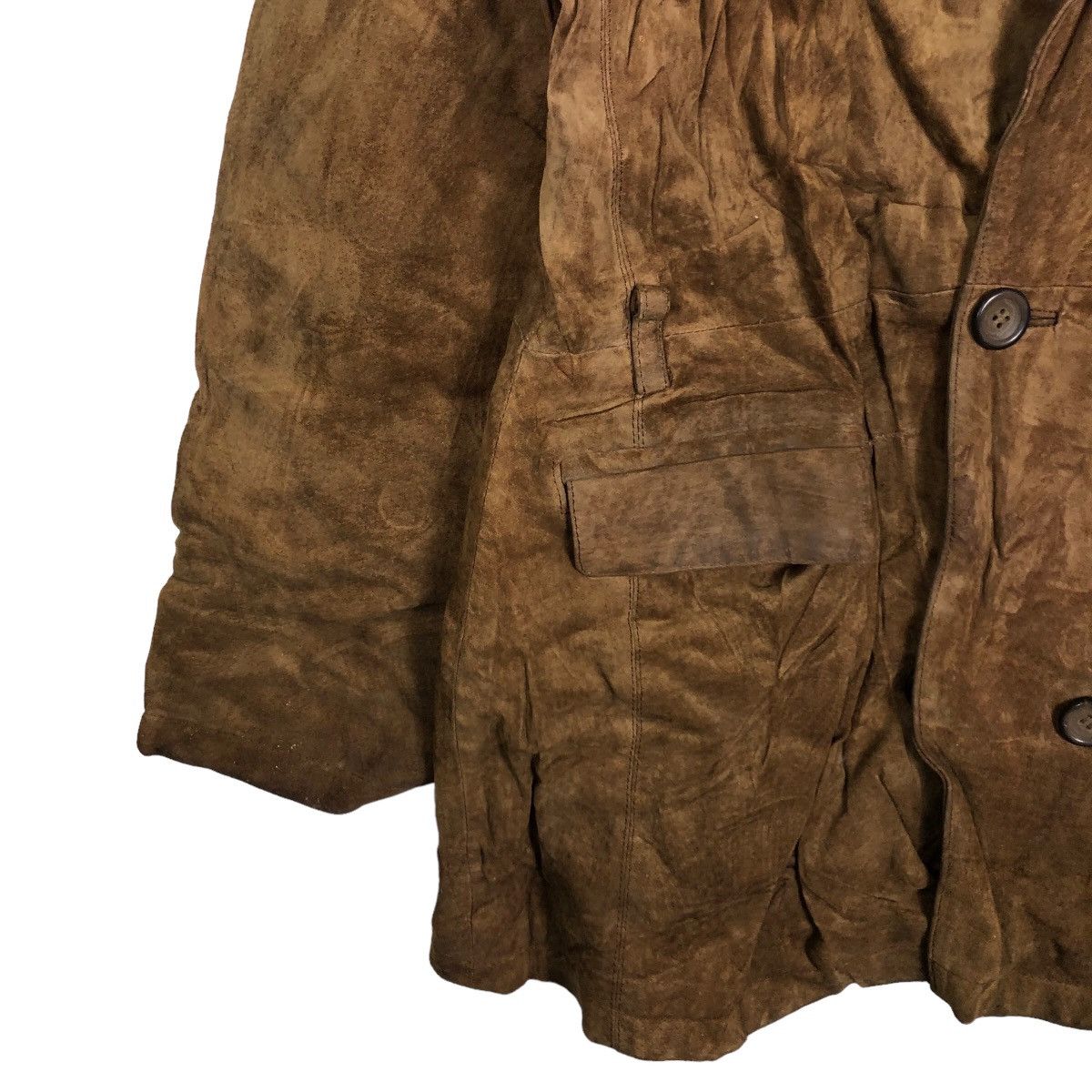 Japanese Brand 🔥90’s Leather Jacket Enjoy Issey Miyake Japan Double Breast Size US L / EU 52-54 / 3 - 4 Thumbnail
