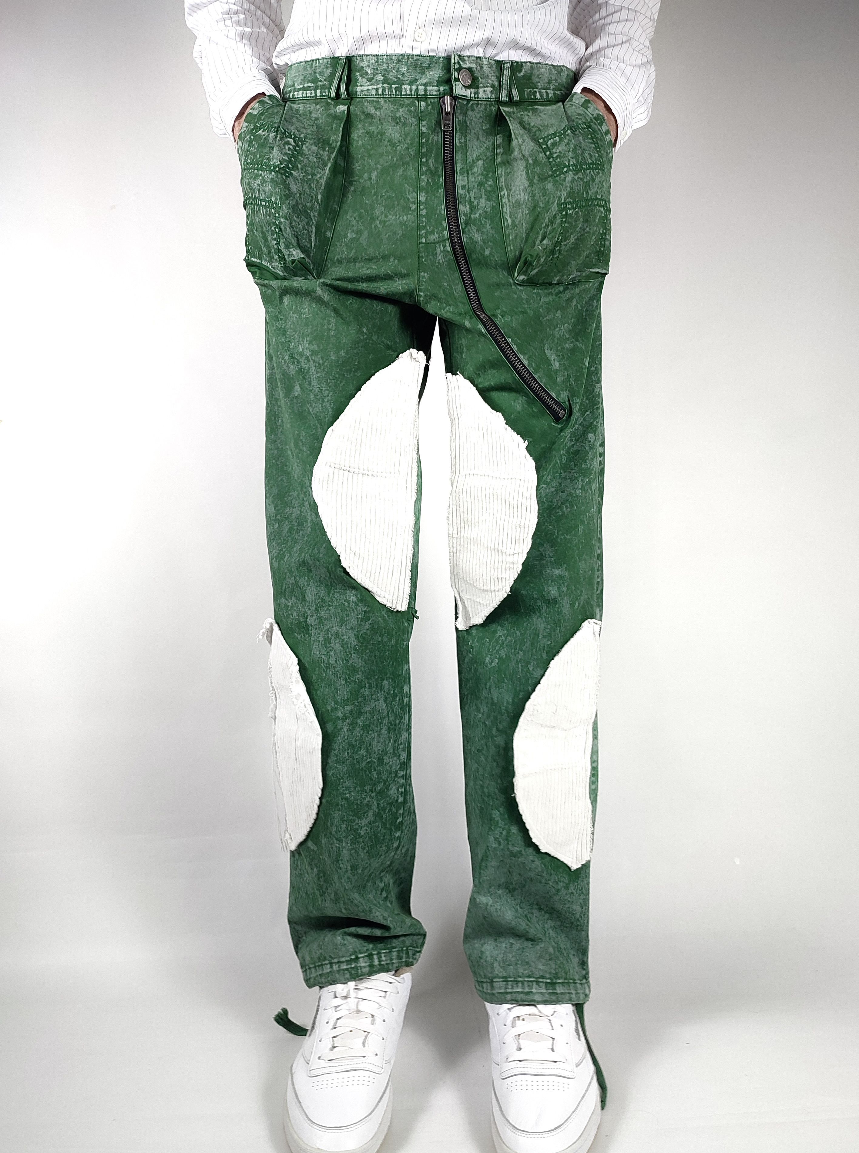 If Six Was Nine Atelier d’Roupa Patchwork Corduroy Garment Dyed Cargo Pants Size US 33 - 5 Thumbnail