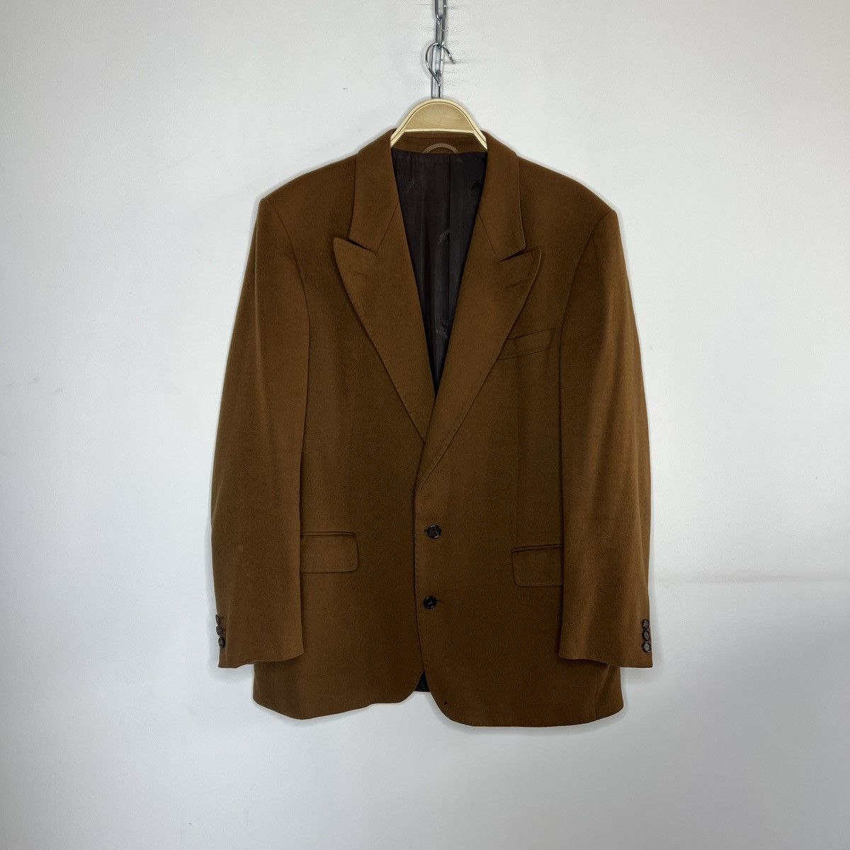 Burberry × Vintage Burberry 90s 100% cashmere blazer jacket coat rare Size 42R - 1 Thumbnail