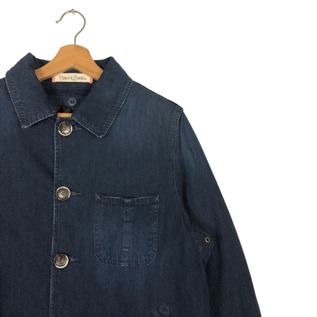 45rpm 🔥Boro Denim Jacket Cepo & Denim Japan Chore Design Size US L / EU 52-54 / 3 - 6 Thumbnail