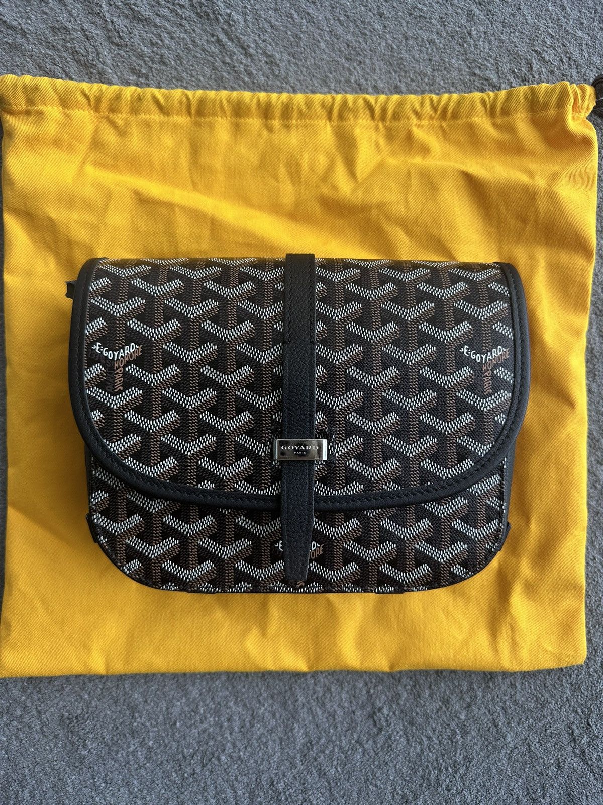 image of Goyard Belvedere Pm3 in Black, Men's